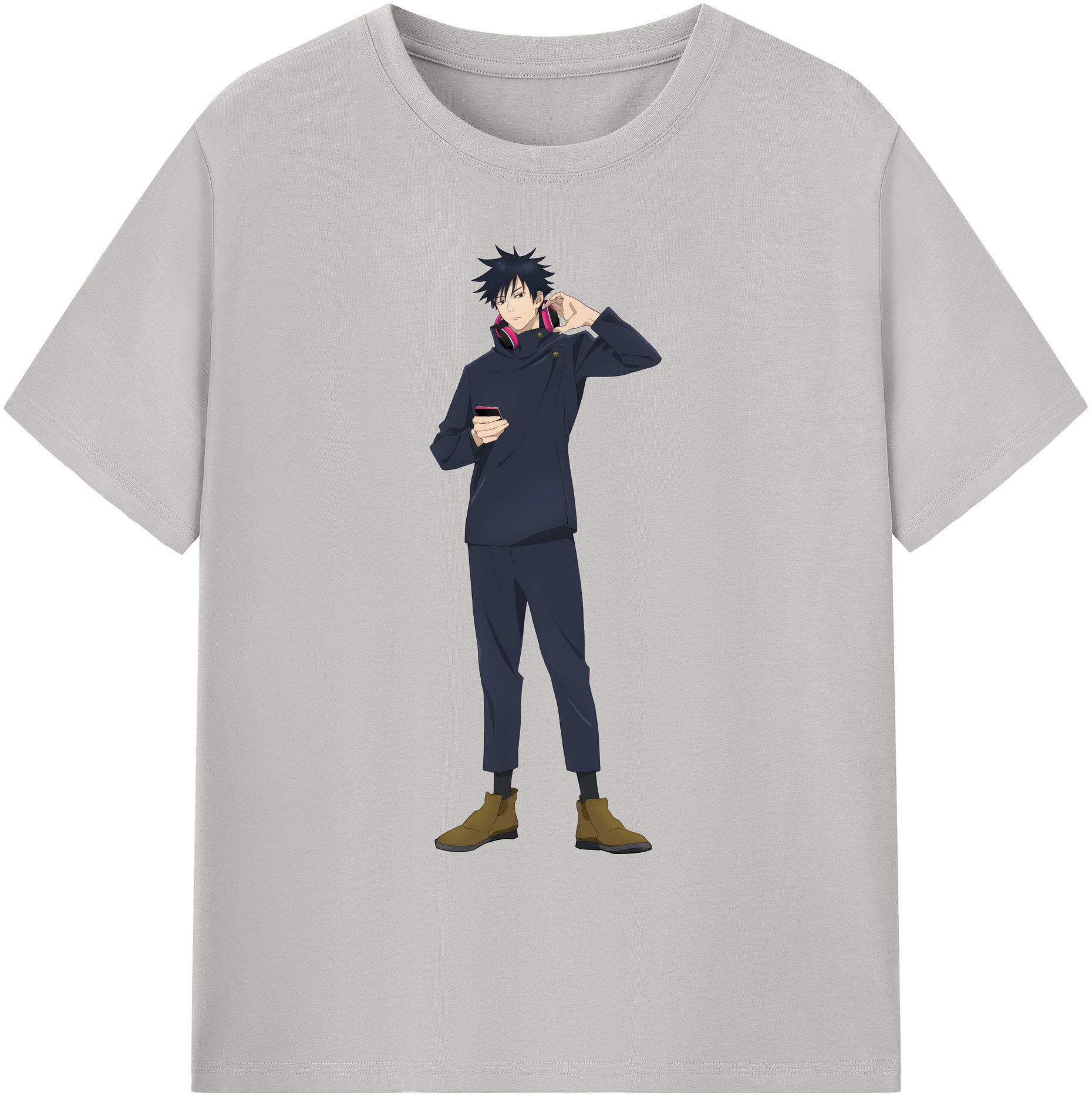 （画像用） 呪術廻戦 Jujutsu Kaisen 綿100％ メンズ半袖Tシャツ｜肌触りやわらか＆通気性