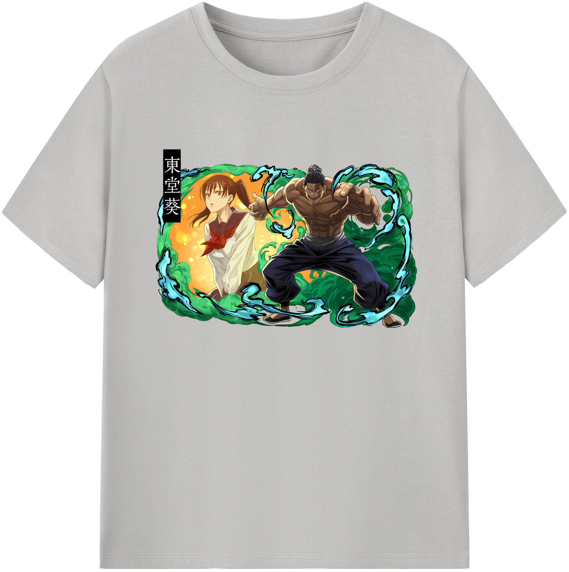 （画像用） 呪術廻戦 Jujutsu Kaisen 綿100％ メンズ半袖Tシャツ｜肌触りやわらか＆通気性