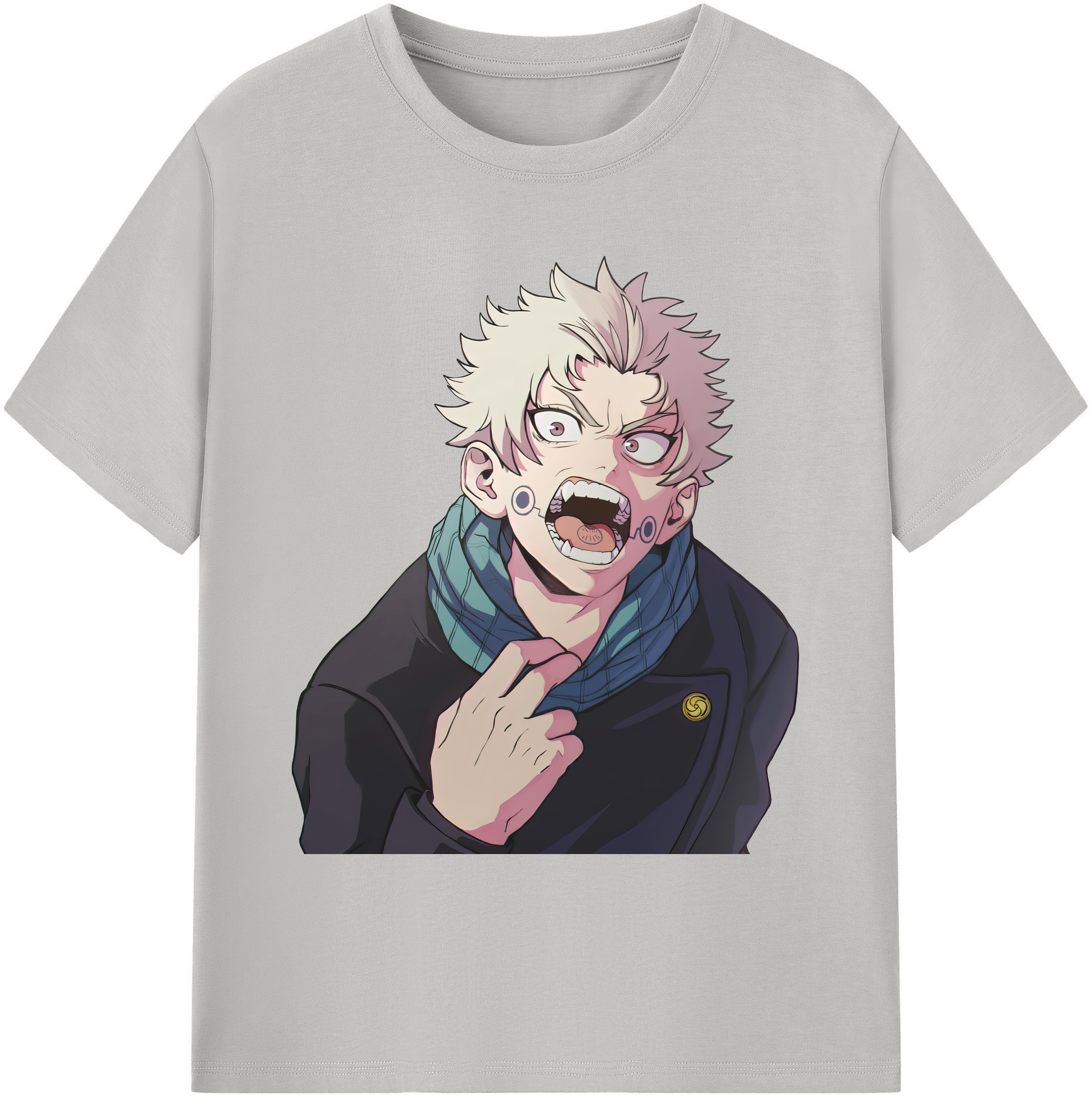 （画像用） 呪術廻戦 Jujutsu Kaisen 綿100％ メンズ半袖Tシャツ｜肌触りやわらか＆通気性