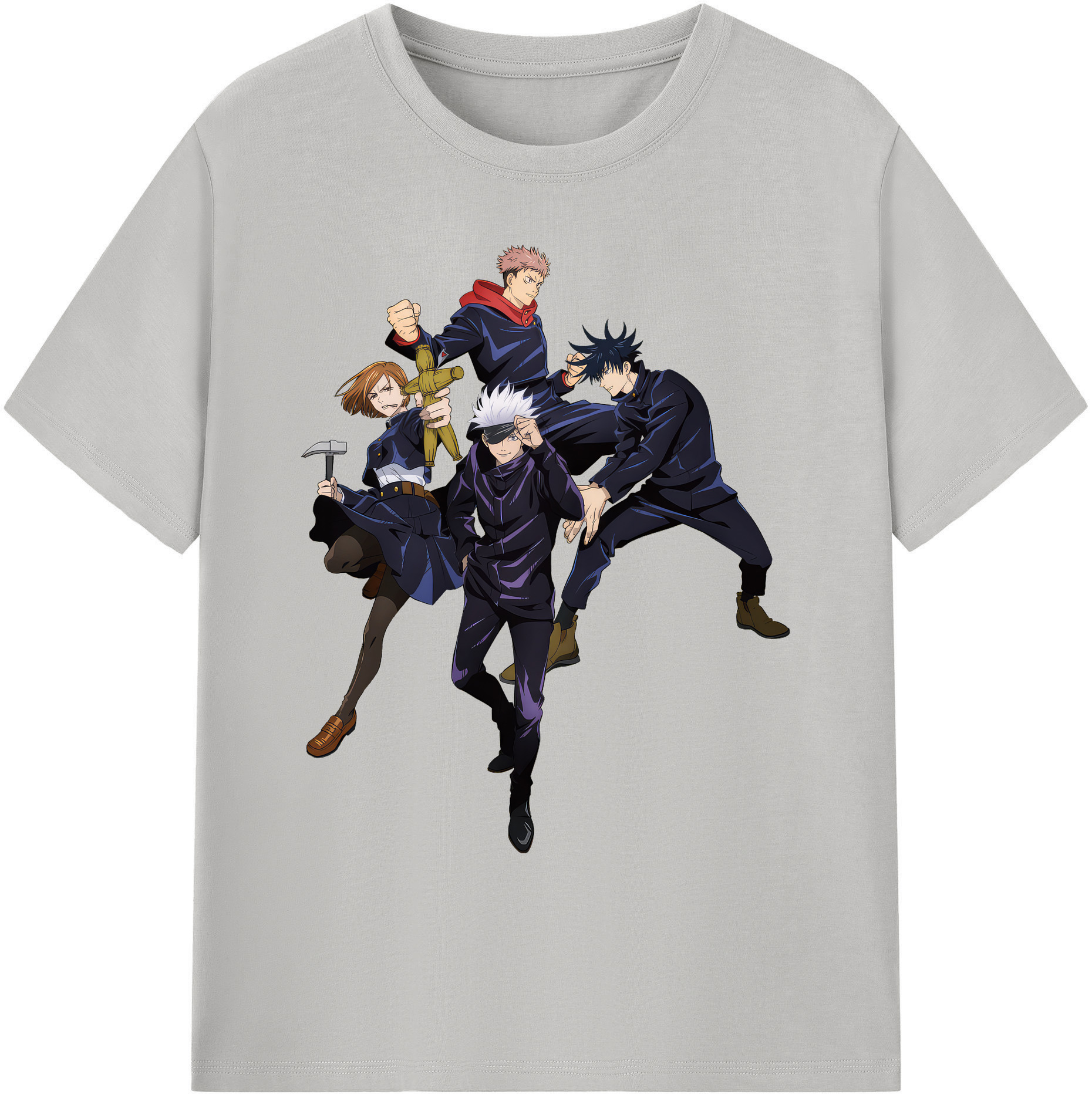 （画像用） 呪術廻戦 Jujutsu Kaisen 綿100％ メンズ半袖Tシャツ｜肌触りやわらか＆通気性