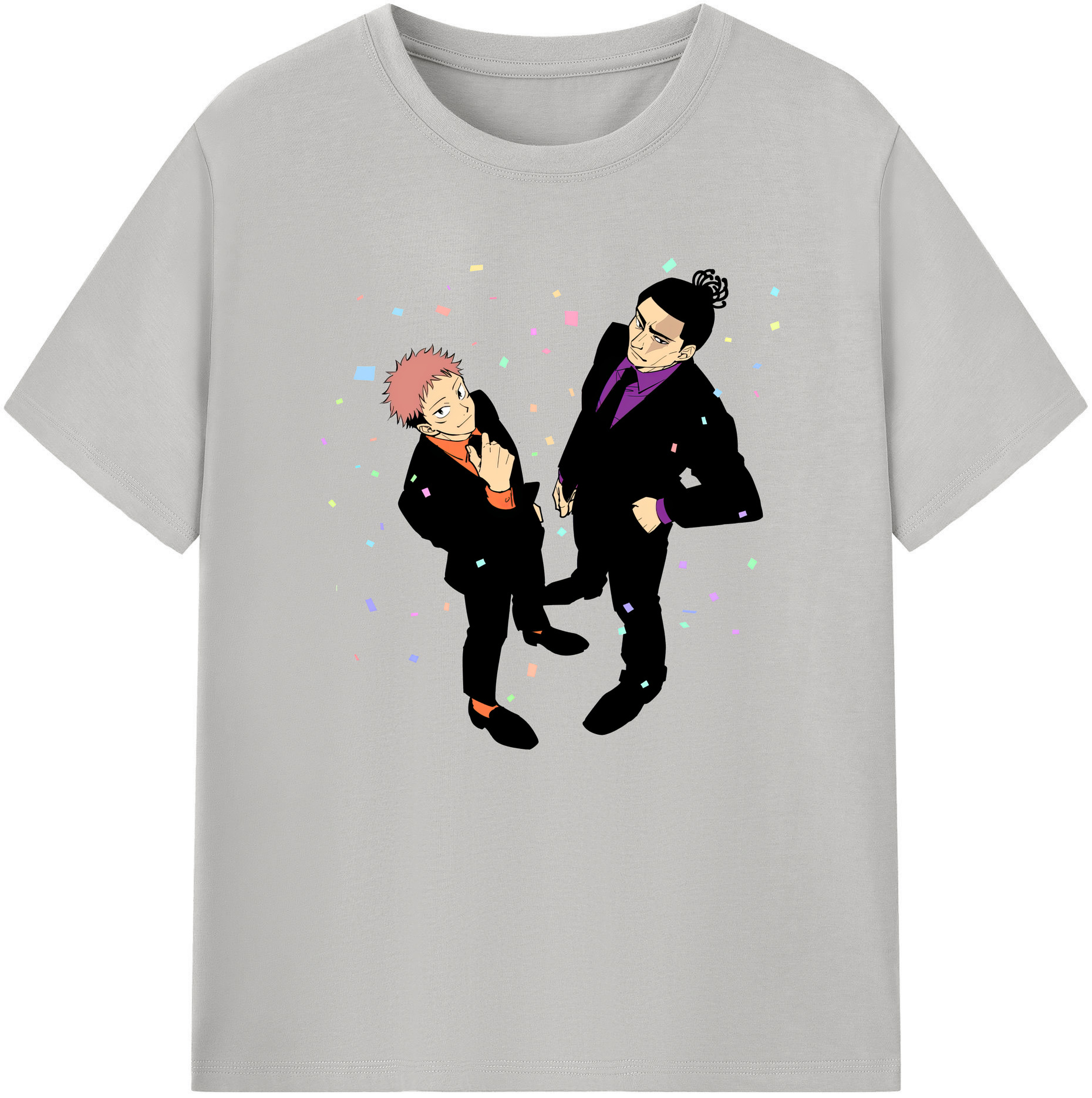 （画像用） 呪術廻戦 Jujutsu Kaisen 綿100％ メンズ半袖Tシャツ｜肌触りやわらか＆通気性