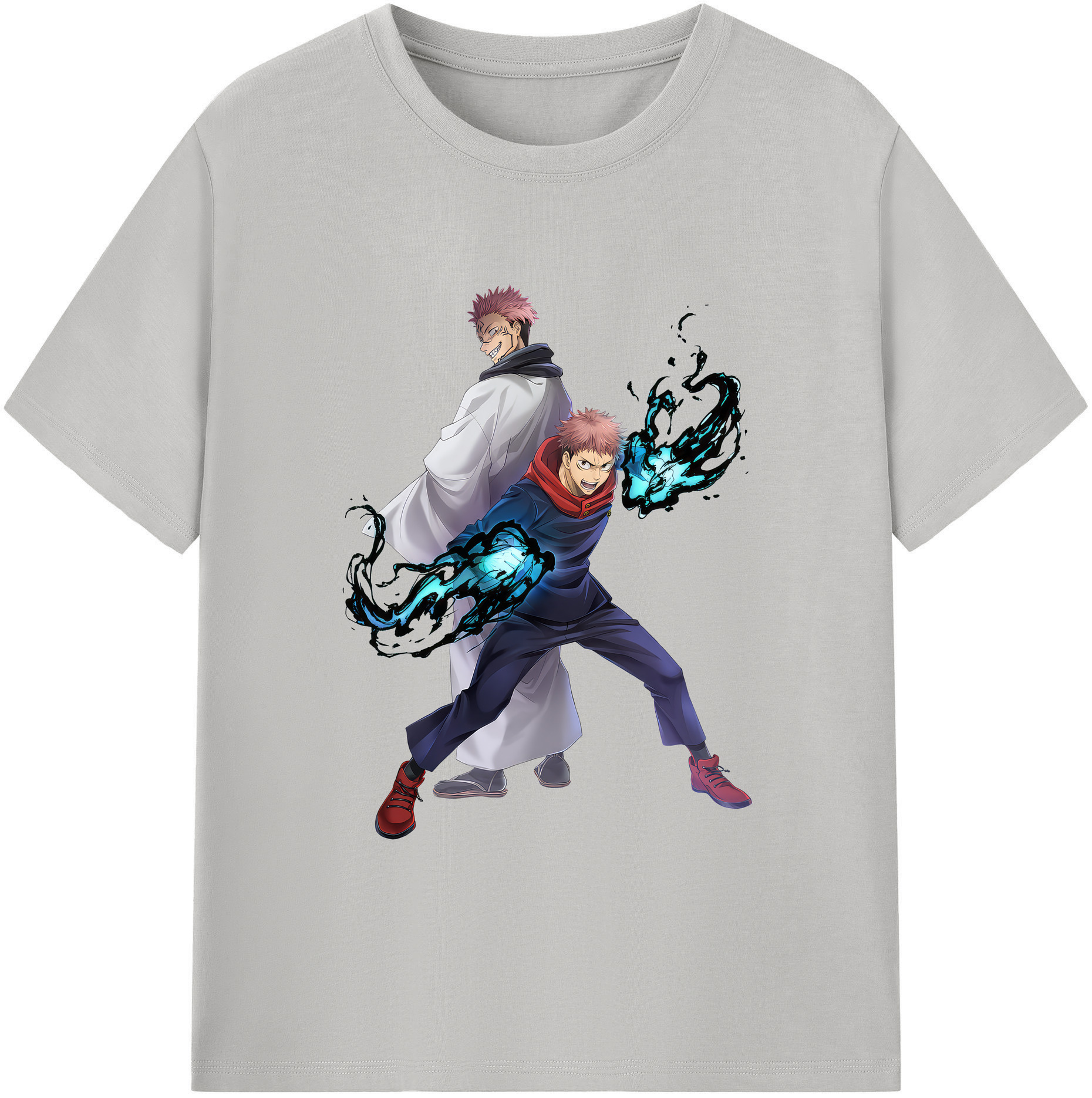 （画像用） 呪術廻戦 Jujutsu Kaisen 綿100％ メンズ半袖Tシャツ｜肌触りやわらか＆通気性