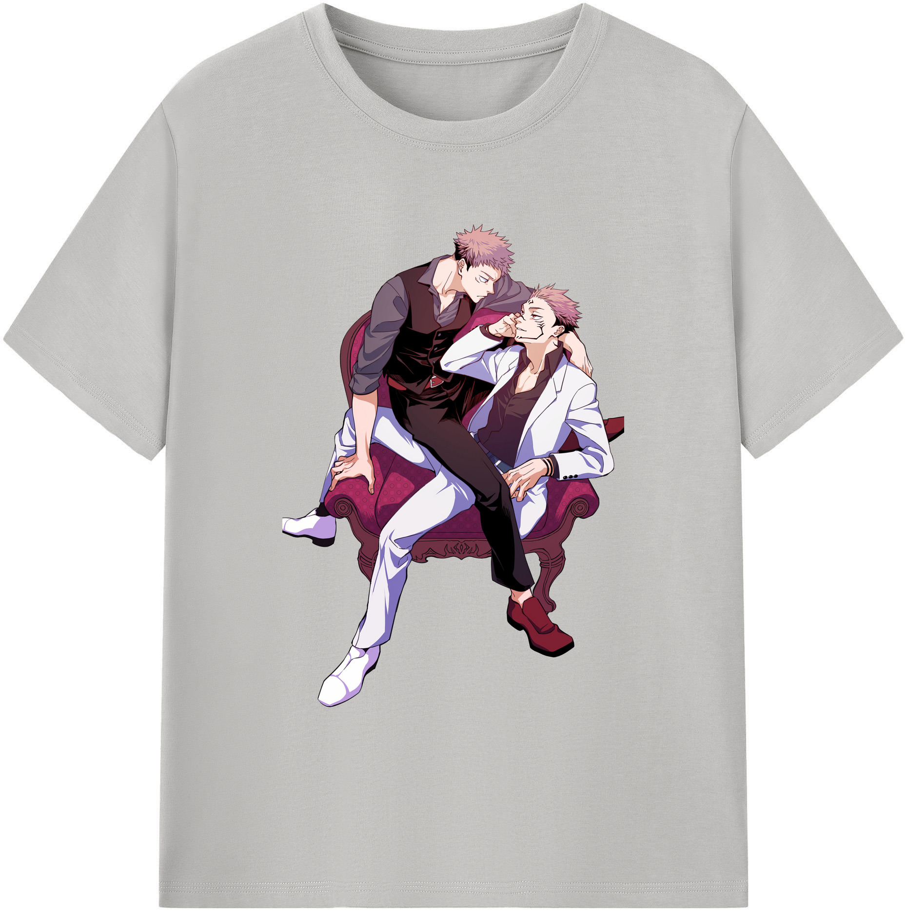 （画像用） 呪術廻戦 Jujutsu Kaisen 綿100％ メンズ半袖Tシャツ｜肌触りやわらか＆通気性