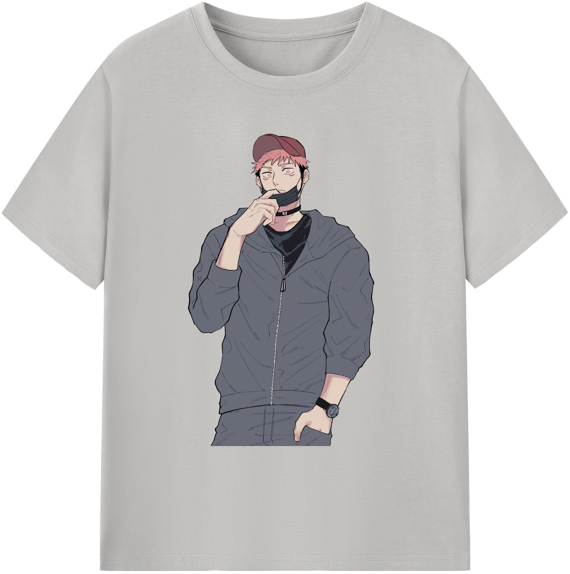 （画像用） 呪術廻戦 Jujutsu Kaisen 綿100％ メンズ半袖Tシャツ｜肌触りやわらか＆通気性