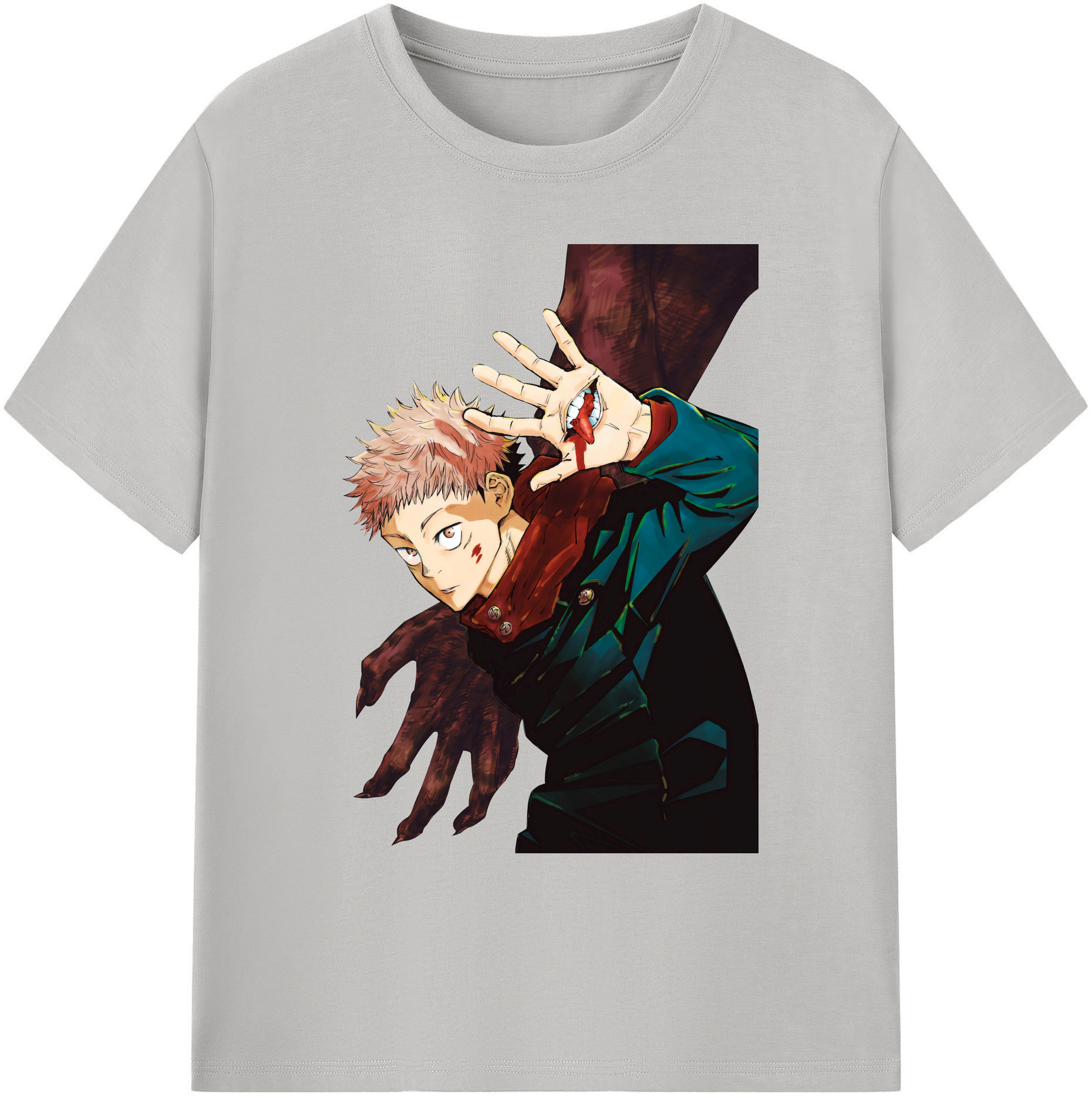 （画像用） 呪術廻戦 Jujutsu Kaisen 綿100％ メンズ半袖Tシャツ｜肌触りやわらか＆通気性