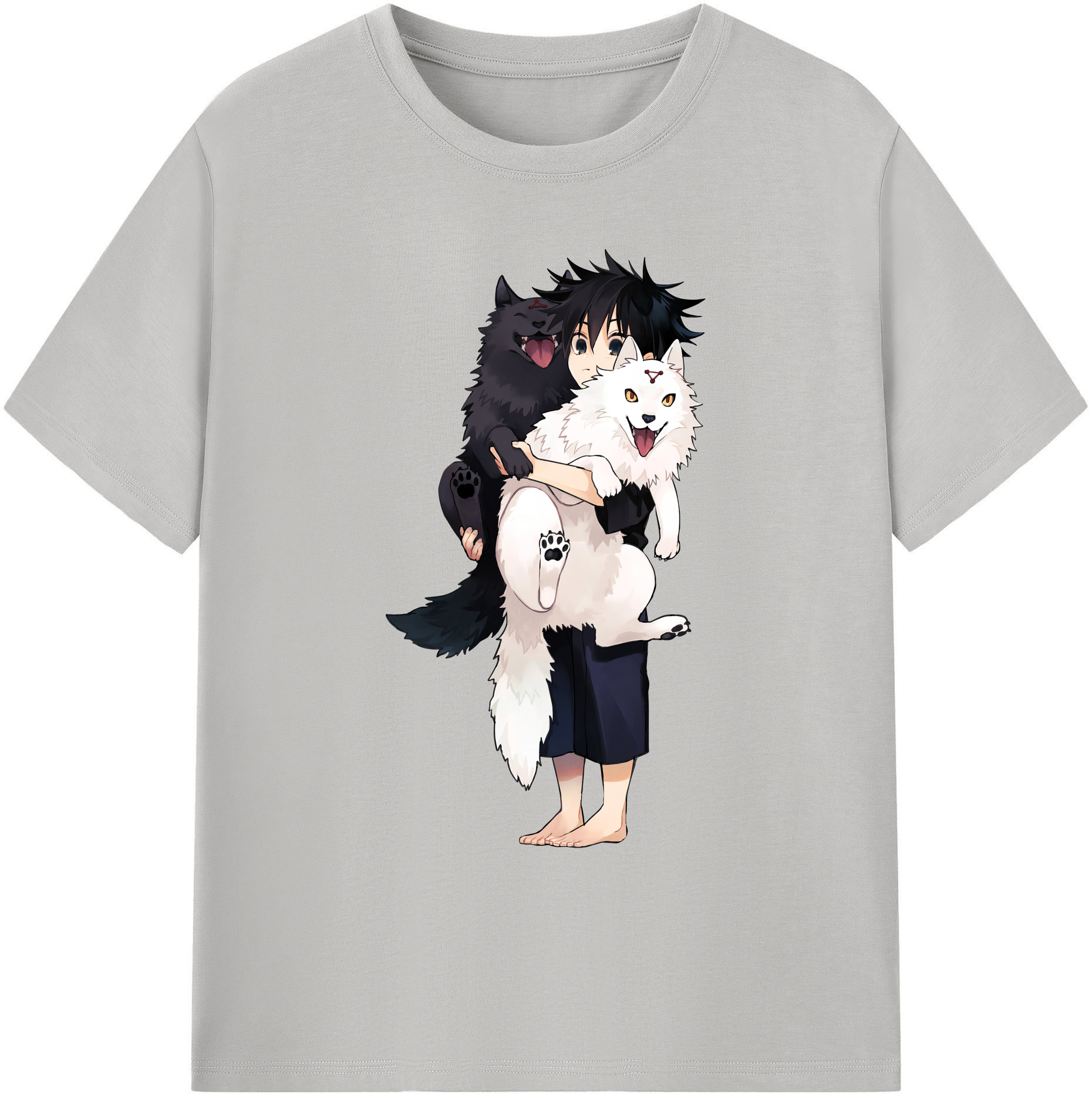 （画像用） 呪術廻戦 Jujutsu Kaisen 綿100％ メンズ半袖Tシャツ｜肌触りやわらか＆通気性