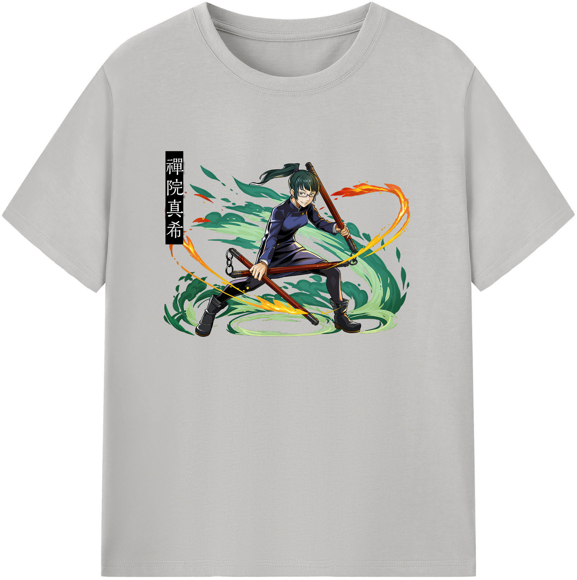 （画像用） 呪術廻戦 Jujutsu Kaisen 綿100％ メンズ半袖Tシャツ｜肌触りやわらか＆通気性