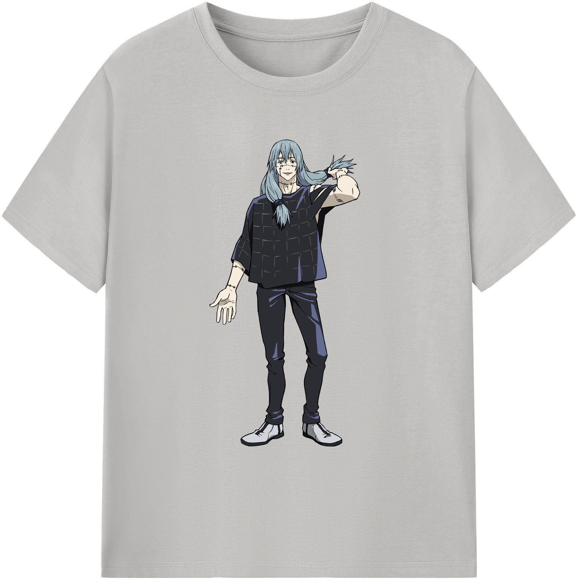 （画像用） 呪術廻戦 Jujutsu Kaisen 綿100％ メンズ半袖Tシャツ｜肌触りやわらか＆通気性