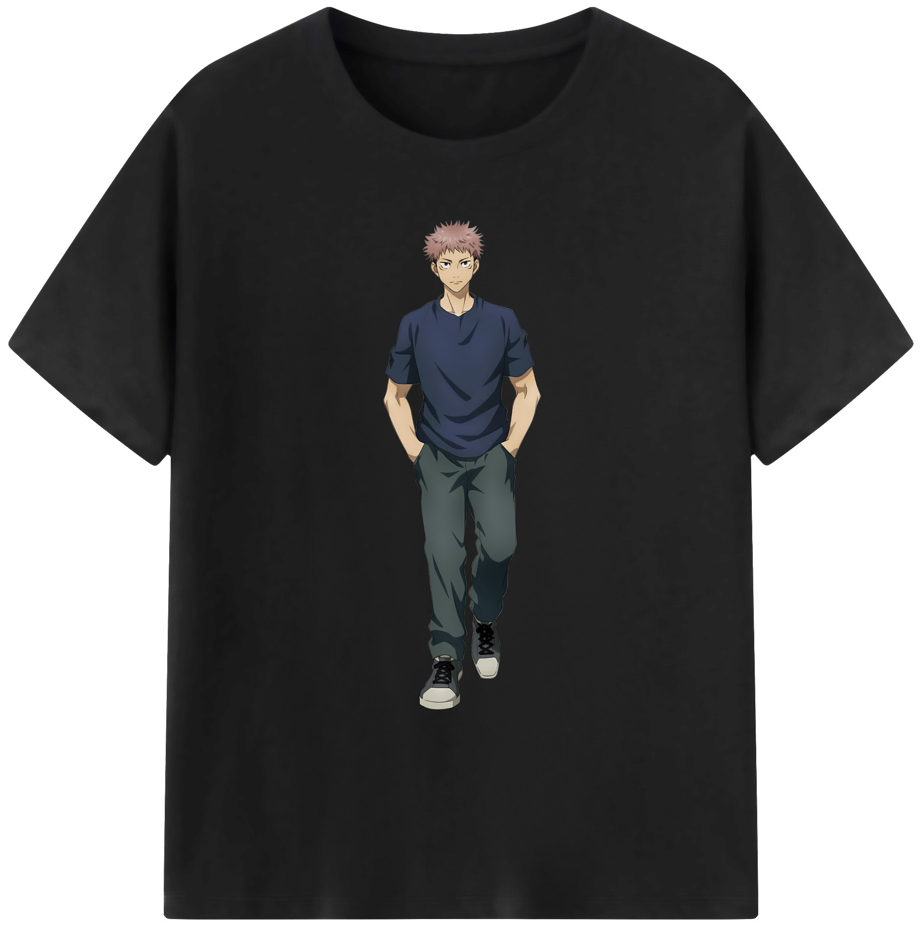 （画像用） 呪術廻戦 Jujutsu Kaisen 綿100％ メンズ半袖Tシャツ｜肌触りやわらか＆通気性