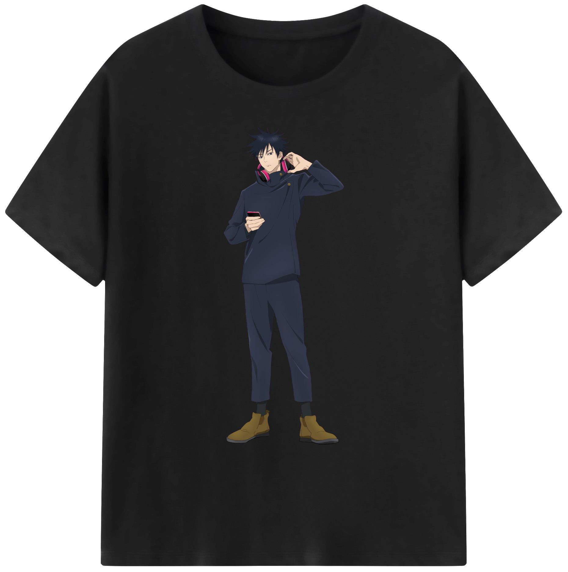 （画像用） 呪術廻戦 Jujutsu Kaisen 綿100％ メンズ半袖Tシャツ｜肌触りやわらか＆通気性