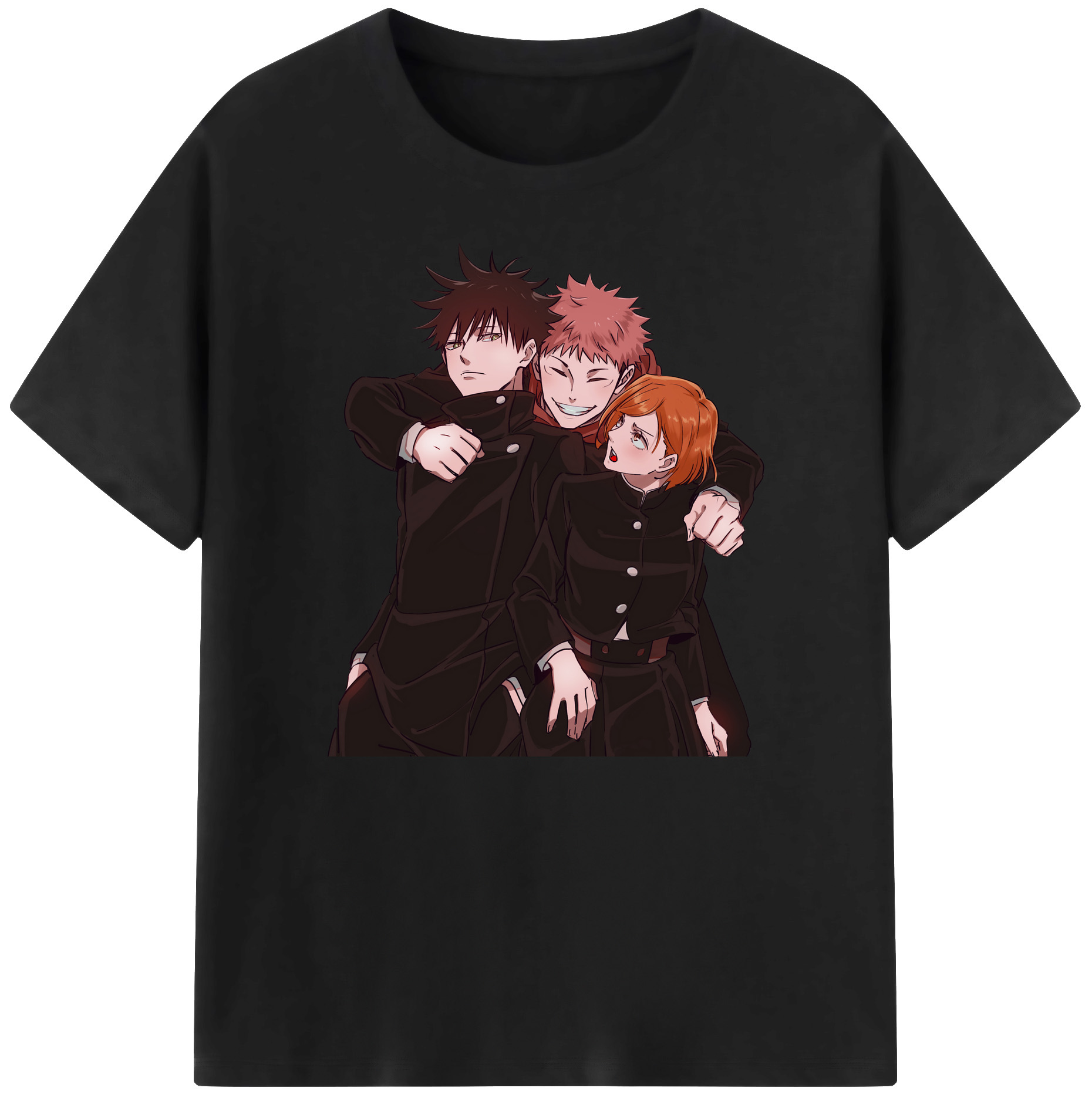 （画像用） 呪術廻戦 Jujutsu Kaisen 綿100％ メンズ半袖Tシャツ｜肌触りやわらか＆通気性