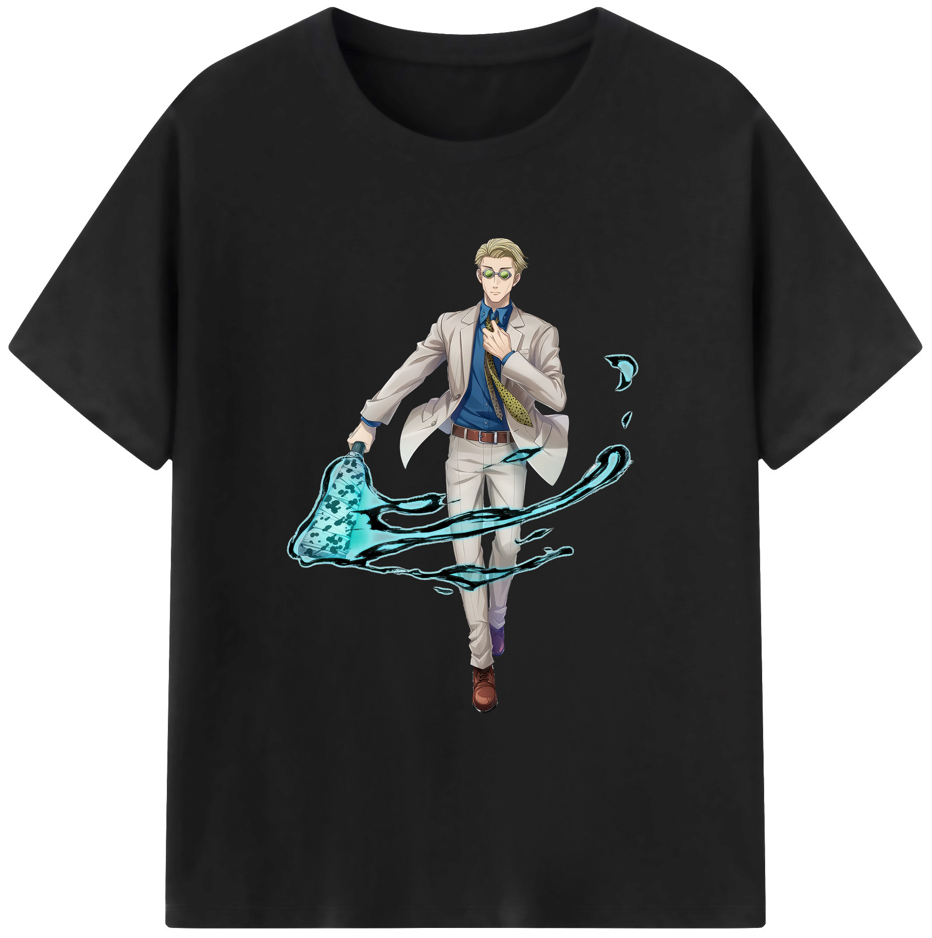 （画像用） 呪術廻戦 Jujutsu Kaisen 綿100％ メンズ半袖Tシャツ｜肌触りやわらか＆通気性