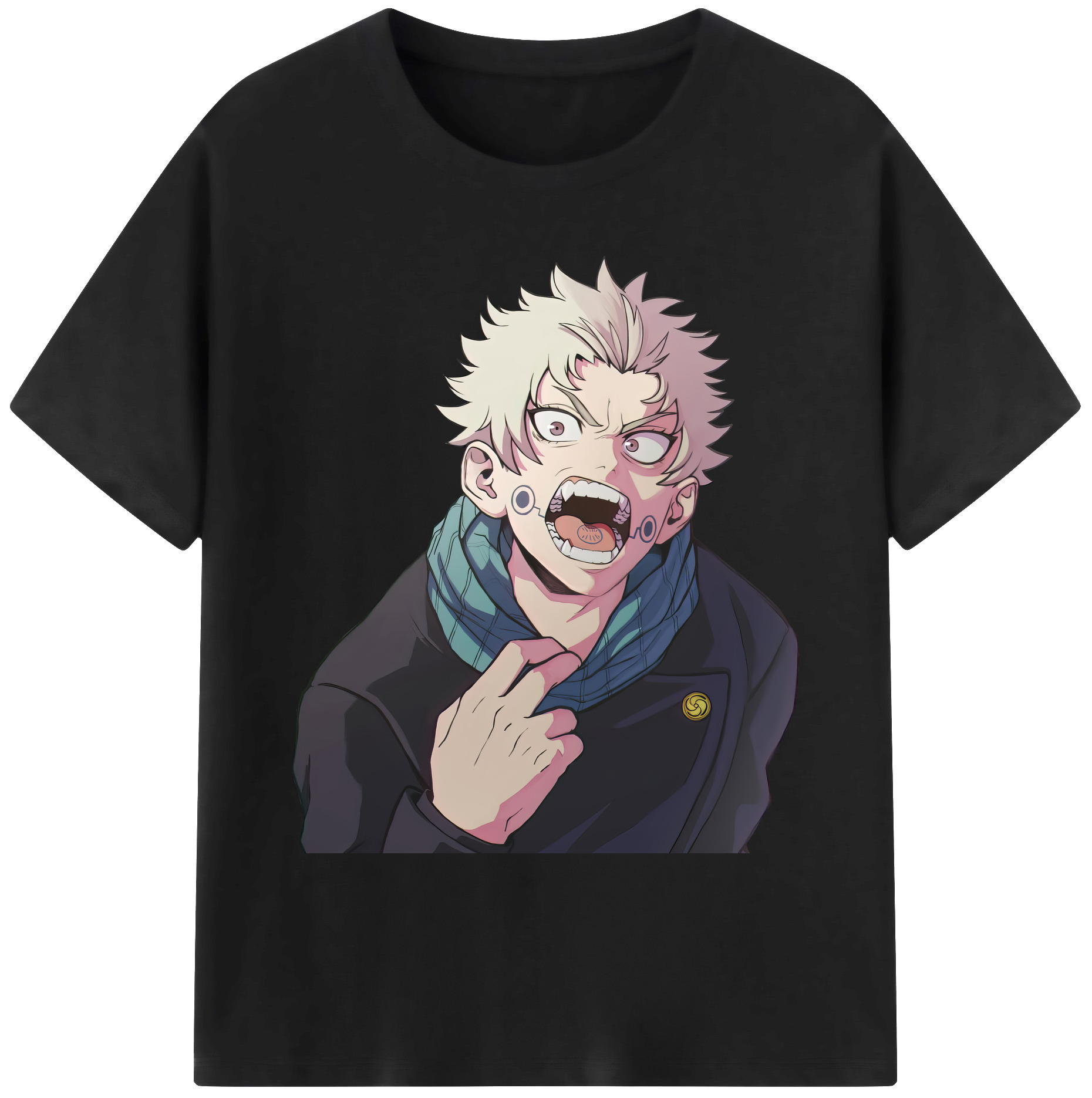 （画像用） 呪術廻戦 Jujutsu Kaisen 綿100％ メンズ半袖Tシャツ｜肌触りやわらか＆通気性