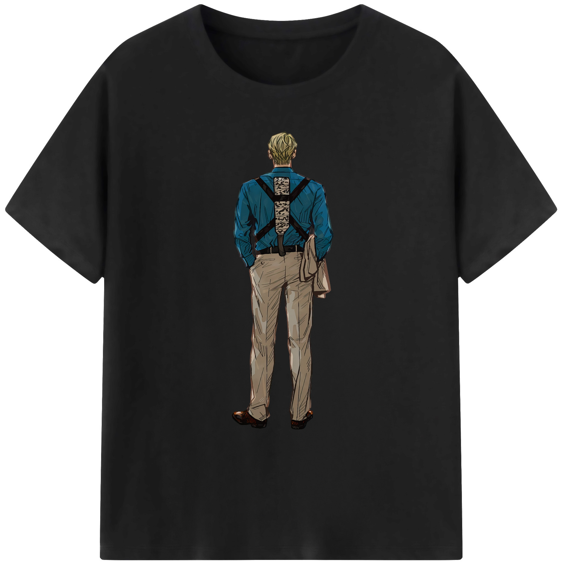 （画像用） 呪術廻戦 Jujutsu Kaisen 綿100％ メンズ半袖Tシャツ｜肌触りやわらか＆通気性