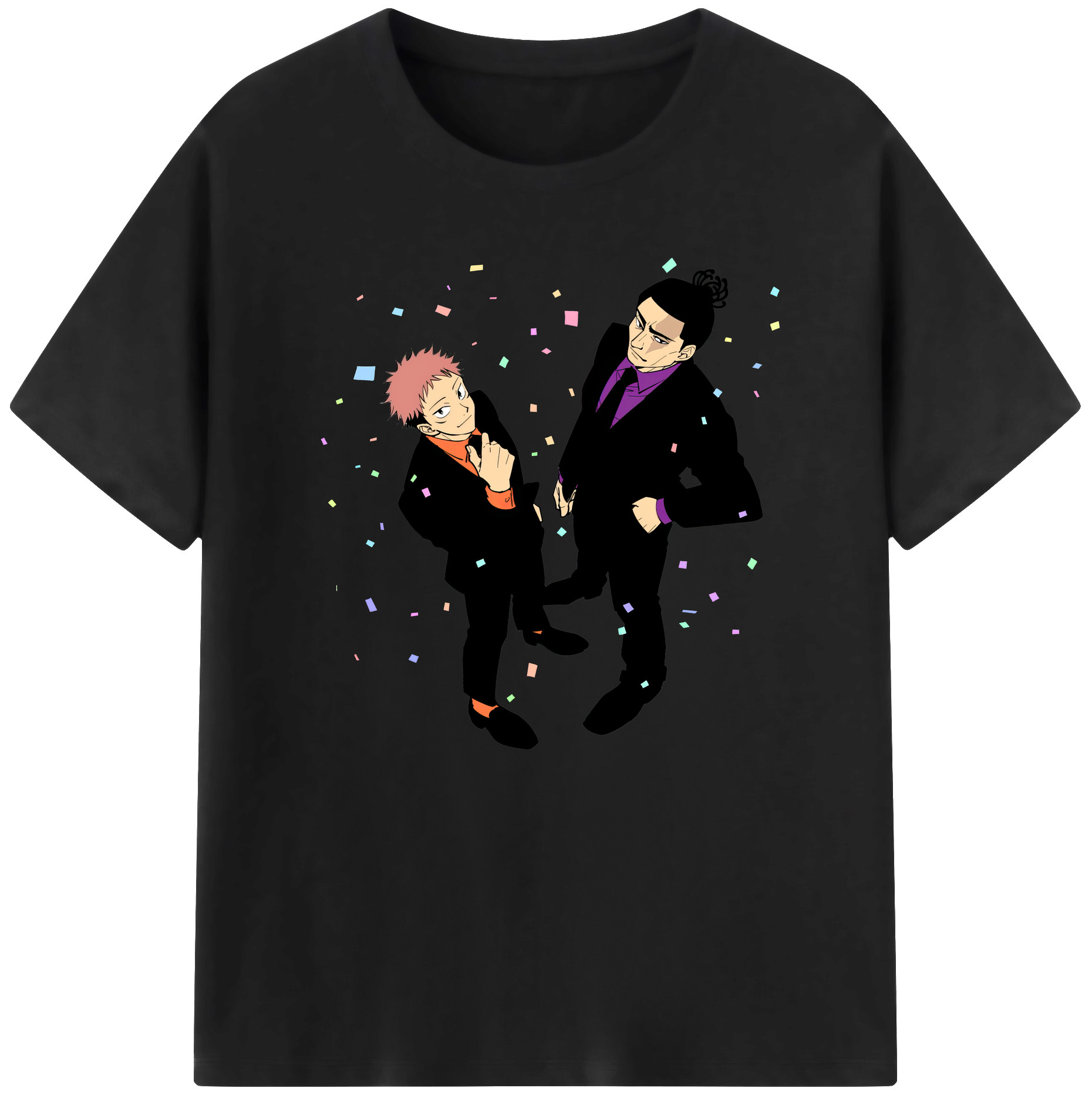 （画像用） 呪術廻戦 Jujutsu Kaisen 綿100％ メンズ半袖Tシャツ｜肌触りやわらか＆通気性