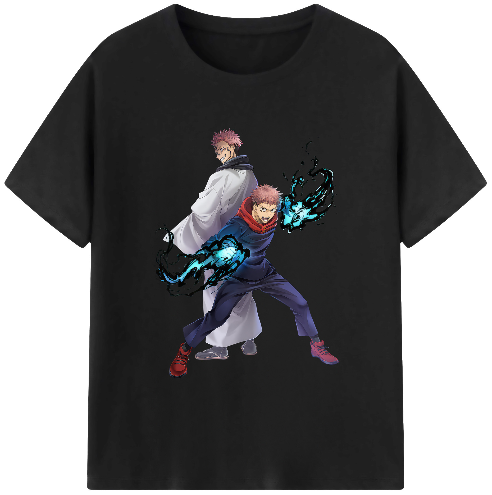 （画像用） 呪術廻戦 Jujutsu Kaisen 綿100％ メンズ半袖Tシャツ｜肌触りやわらか＆通気性