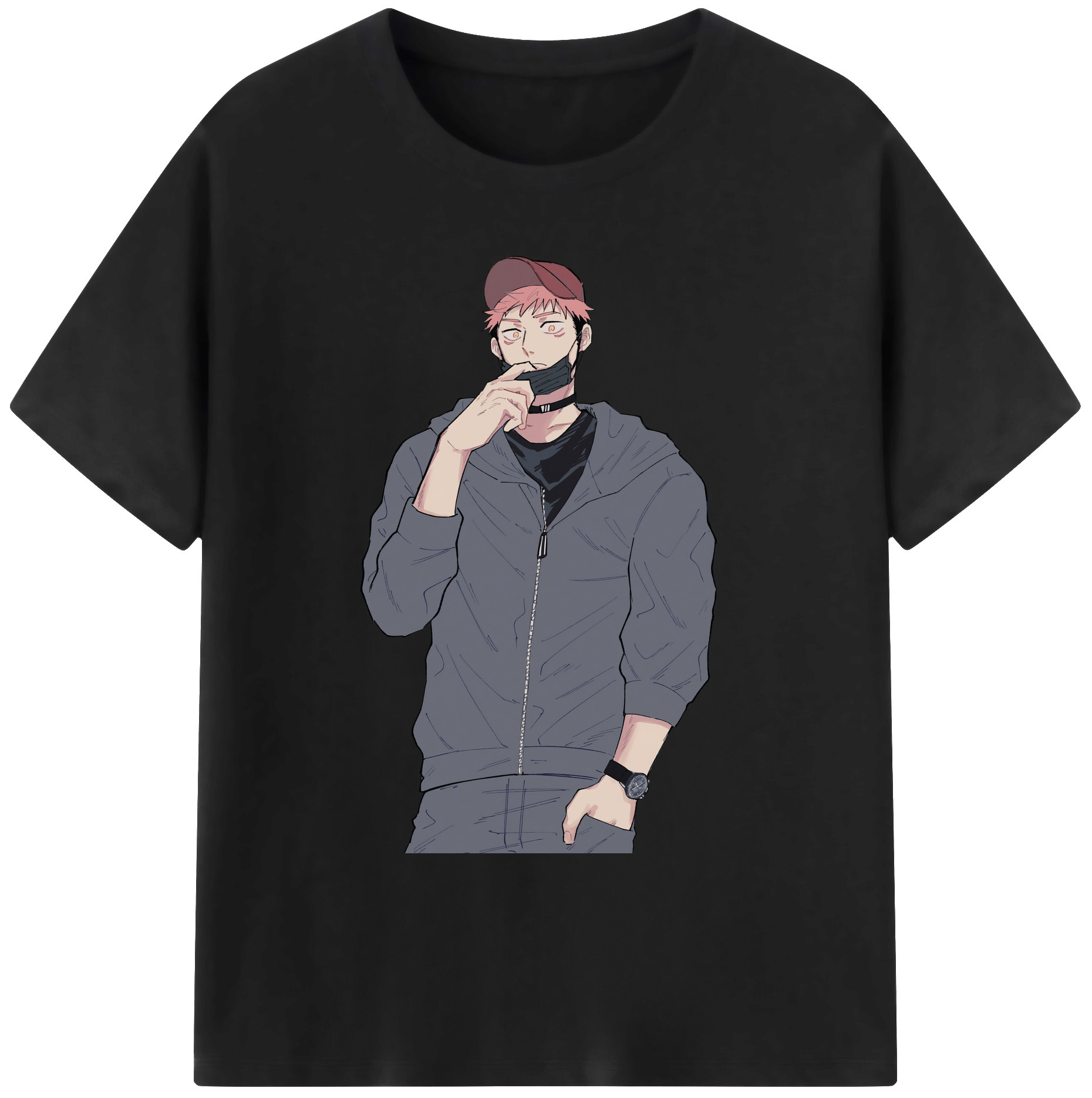 （画像用） 呪術廻戦 Jujutsu Kaisen 綿100％ メンズ半袖Tシャツ｜肌触りやわらか＆通気性