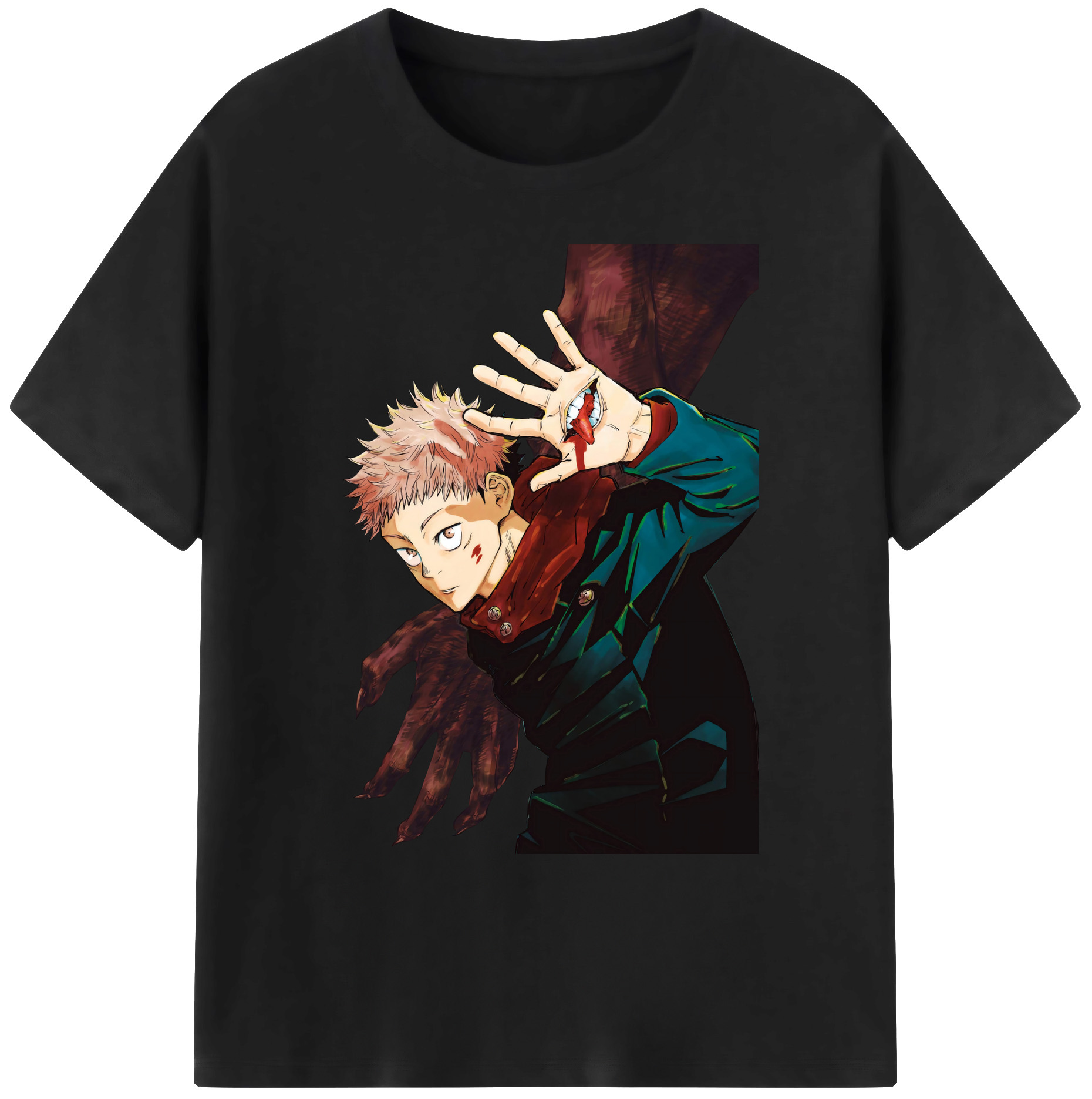 （画像用） 呪術廻戦 Jujutsu Kaisen 綿100％ メンズ半袖Tシャツ｜肌触りやわらか＆通気性