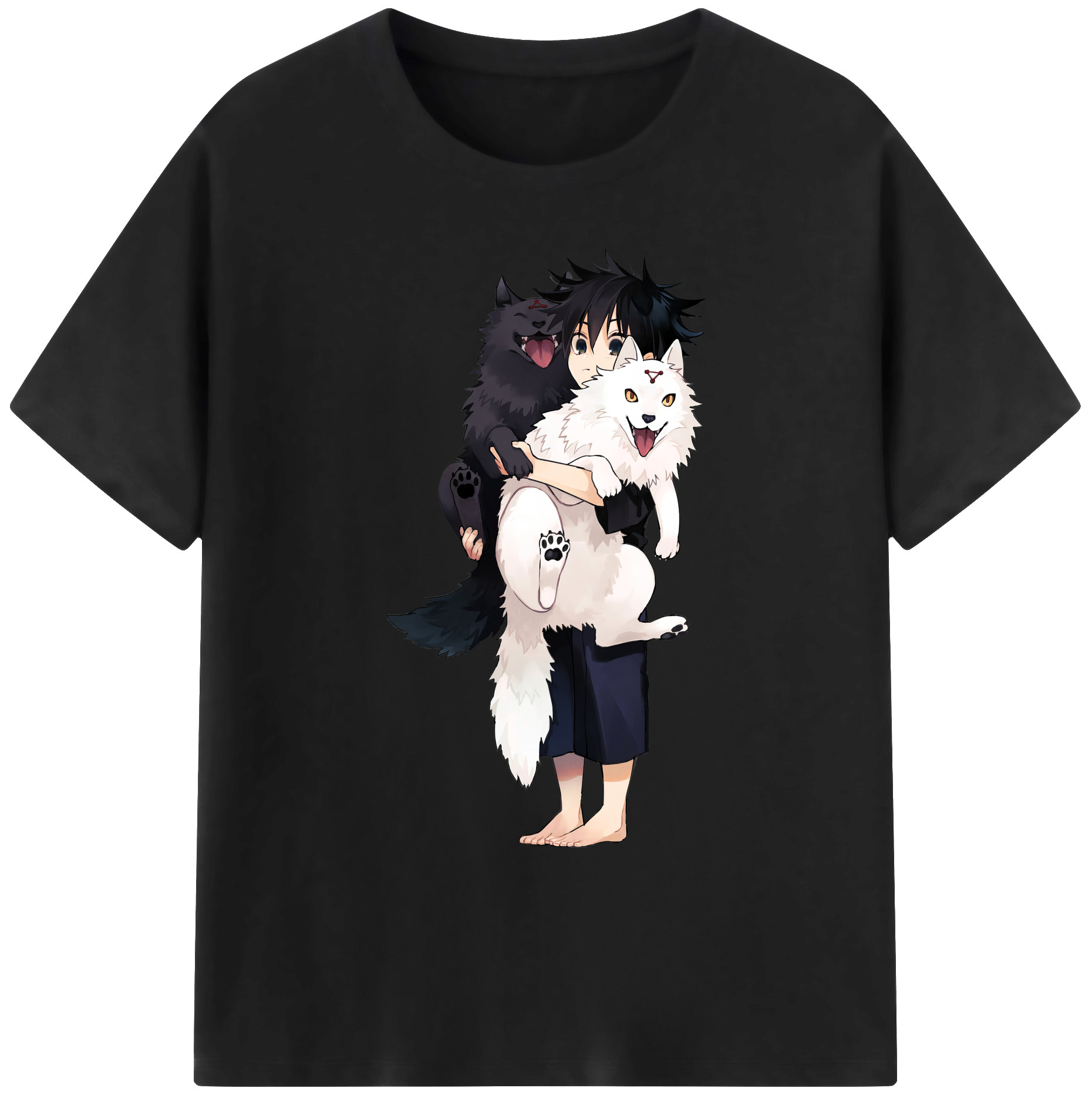 （画像用） 呪術廻戦 Jujutsu Kaisen 綿100％ メンズ半袖Tシャツ｜肌触りやわらか＆通気性