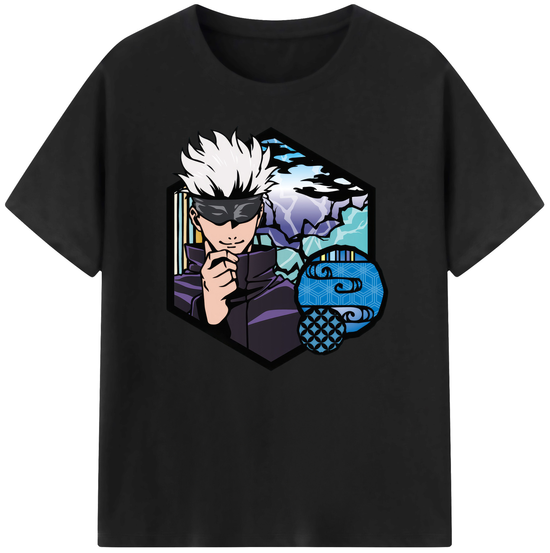 （画像用） 呪術廻戦 Jujutsu Kaisen 綿100％ メンズ半袖Tシャツ｜肌触りやわらか＆通気性