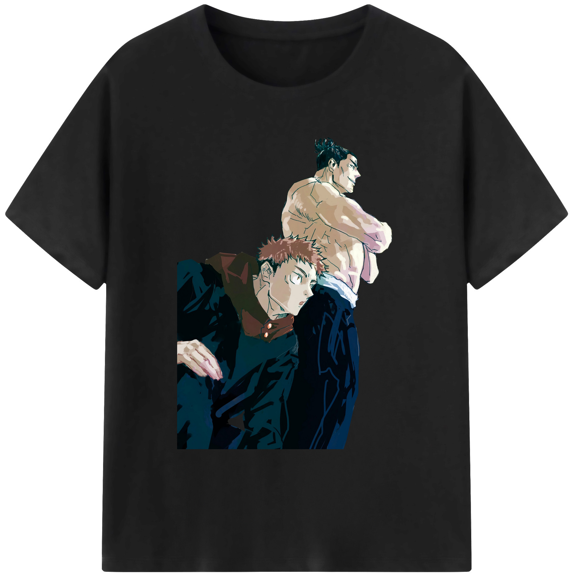 （画像用） 呪術廻戦 Jujutsu Kaisen 綿100％ メンズ半袖Tシャツ｜肌触りやわらか＆通気性