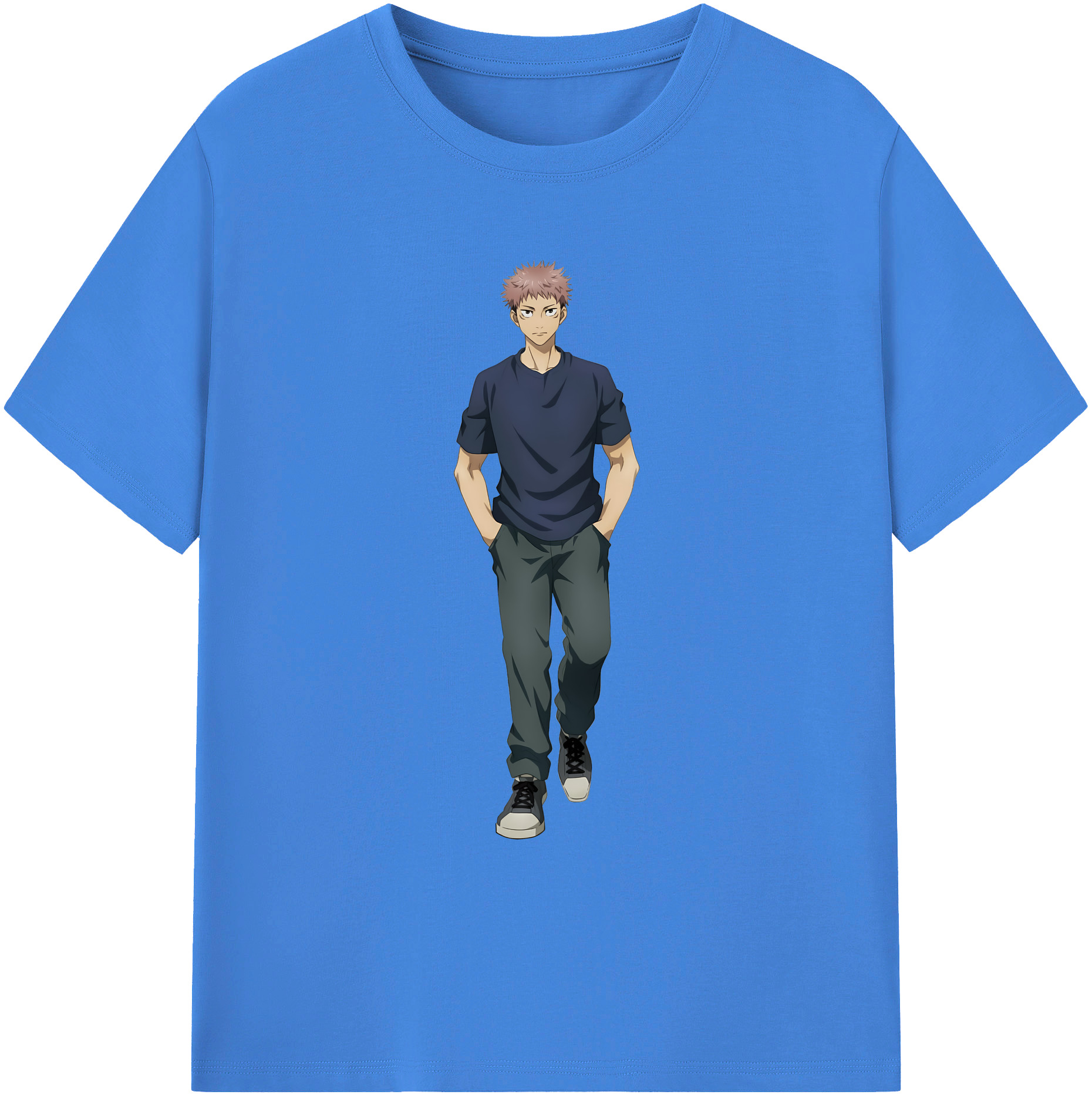 （画像用） 呪術廻戦 Jujutsu Kaisen 綿100％ メンズ半袖Tシャツ｜肌触りやわらか＆通気性