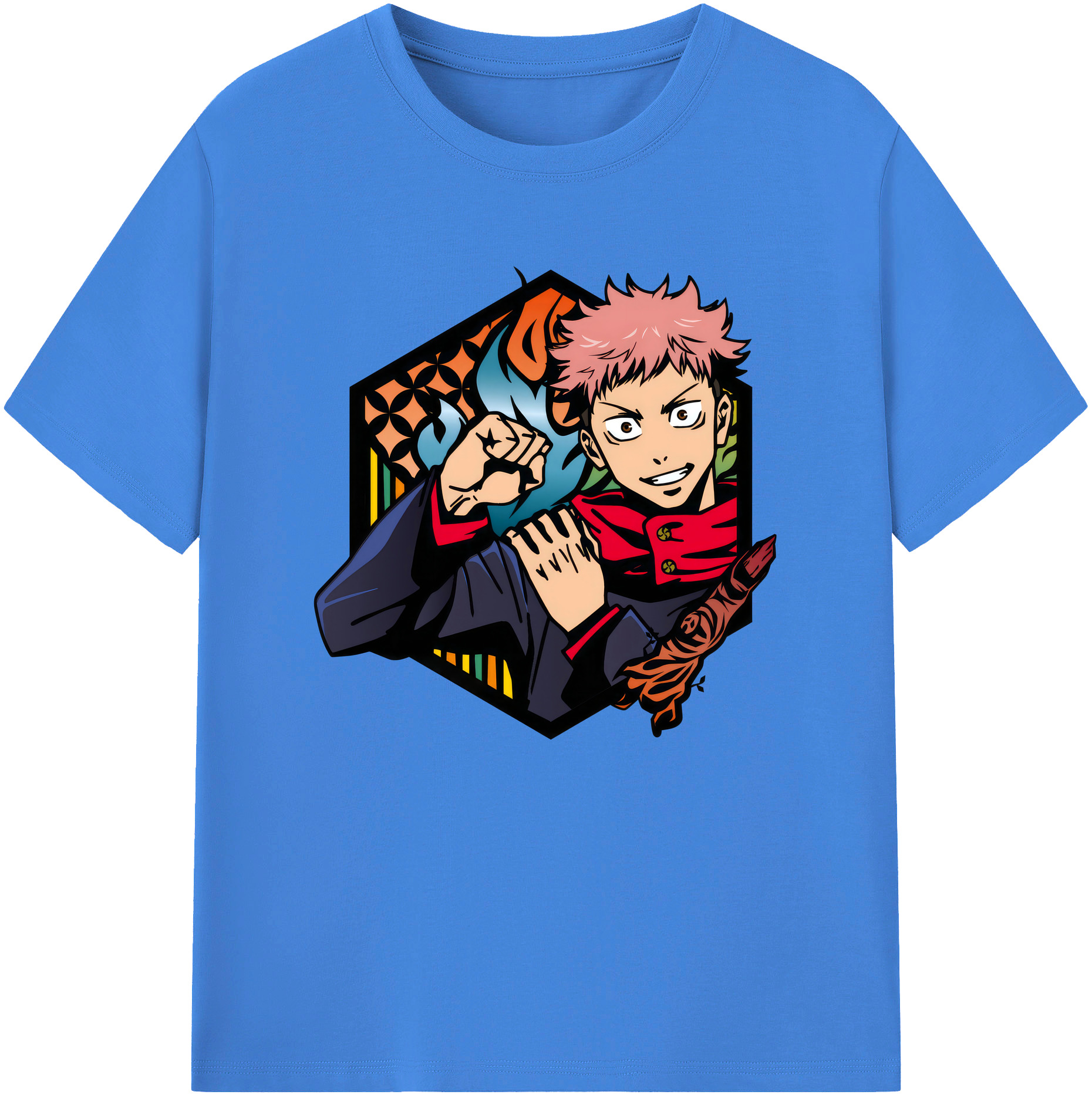 （画像用） 呪術廻戦 Jujutsu Kaisen 綿100％ メンズ半袖Tシャツ｜肌触りやわらか＆通気性