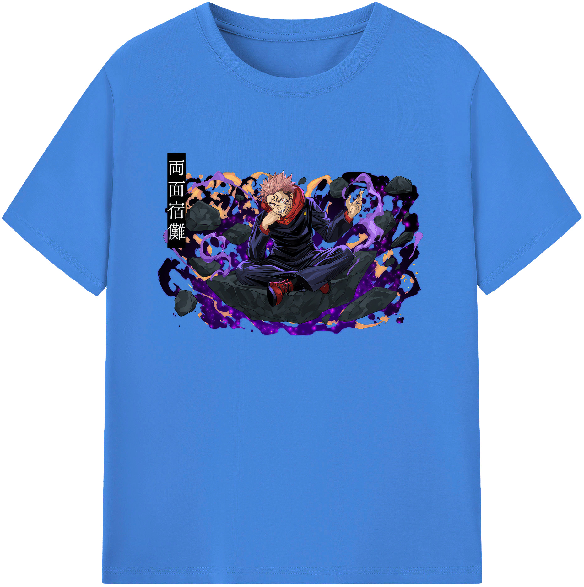 （画像用） 呪術廻戦 Jujutsu Kaisen 綿100％ メンズ半袖Tシャツ｜肌触りやわらか＆通気性