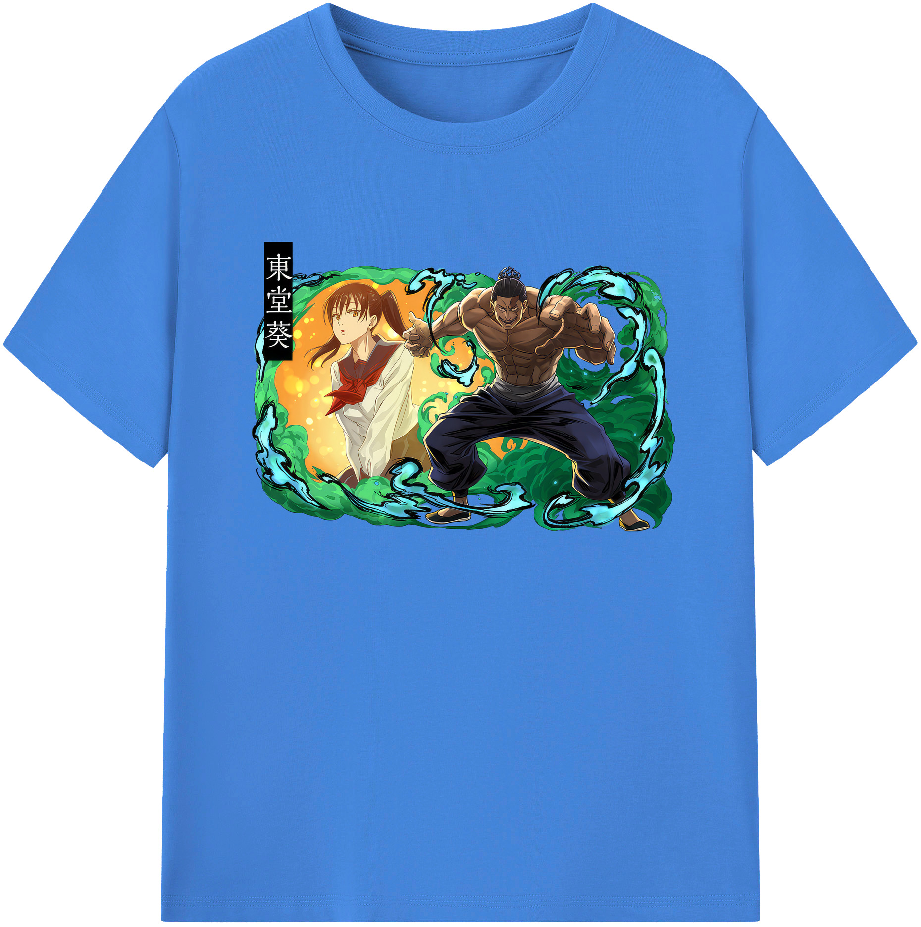 （画像用） 呪術廻戦 Jujutsu Kaisen 綿100％ メンズ半袖Tシャツ｜肌触りやわらか＆通気性