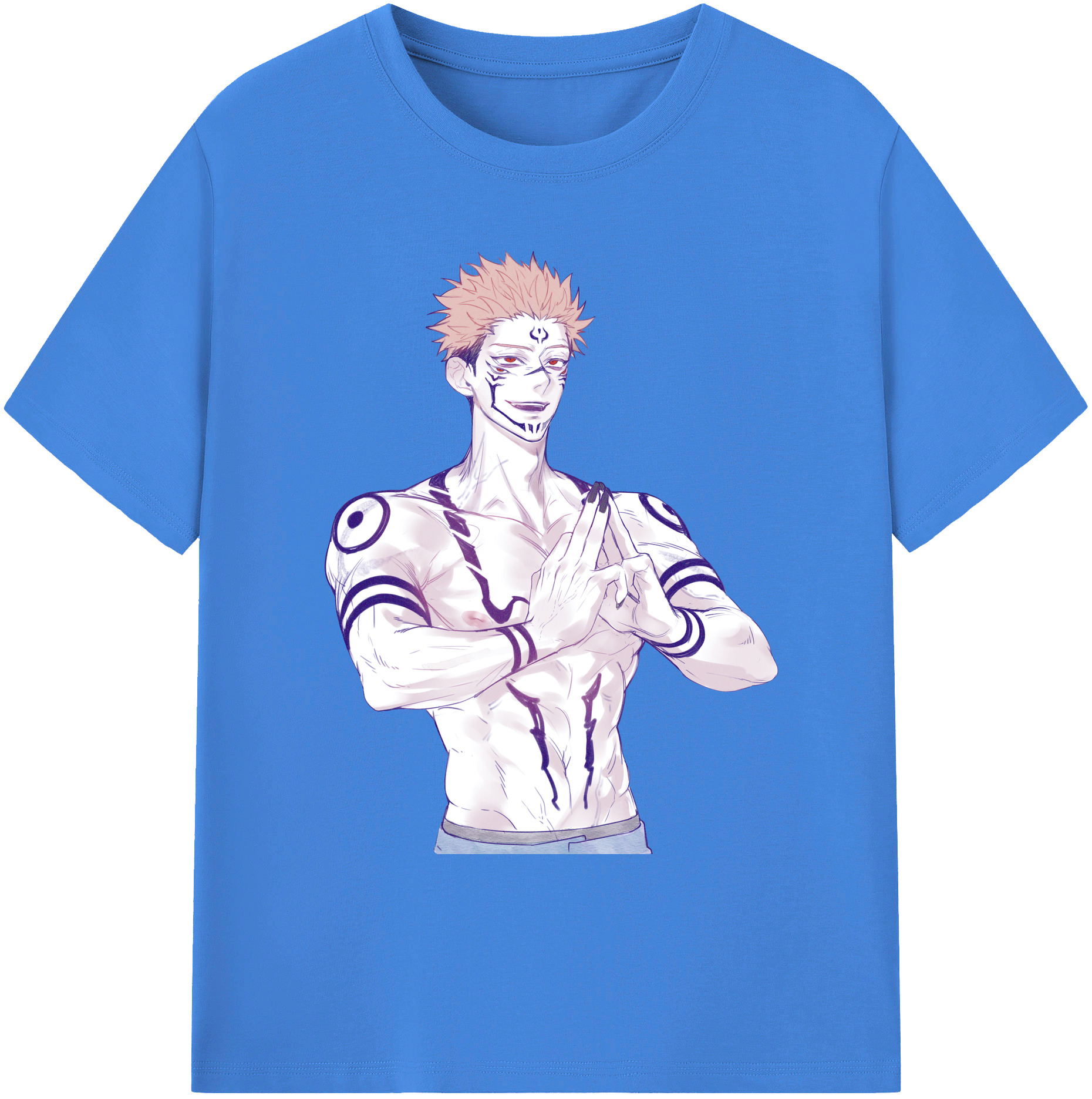 （画像用） 呪術廻戦 Jujutsu Kaisen 綿100％ メンズ半袖Tシャツ｜肌触りやわらか＆通気性