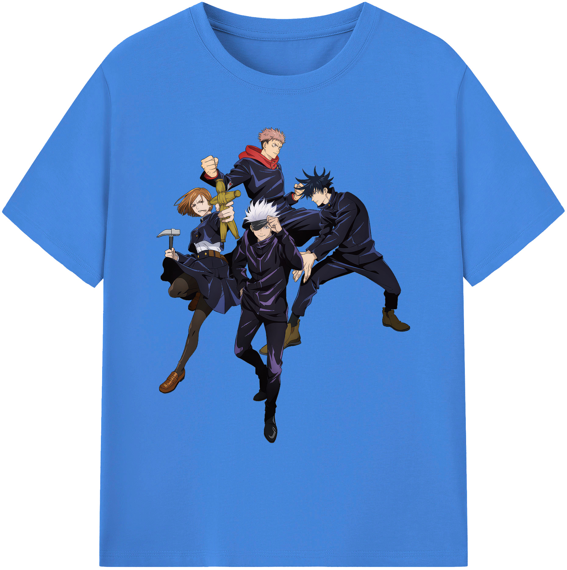 （画像用） 呪術廻戦 Jujutsu Kaisen 綿100％ メンズ半袖Tシャツ｜肌触りやわらか＆通気性
