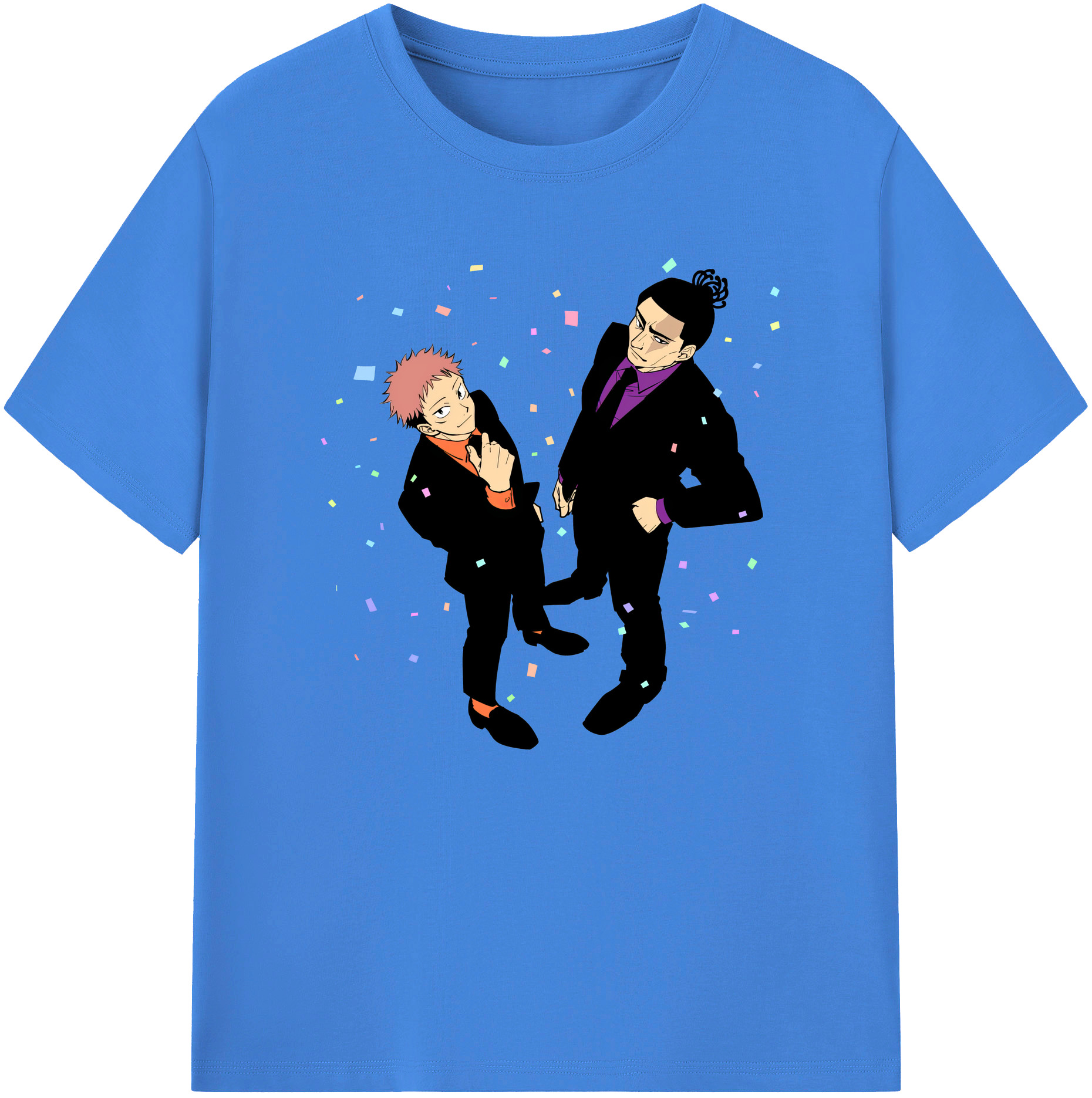 （画像用） 呪術廻戦 Jujutsu Kaisen 綿100％ メンズ半袖Tシャツ｜肌触りやわらか＆通気性