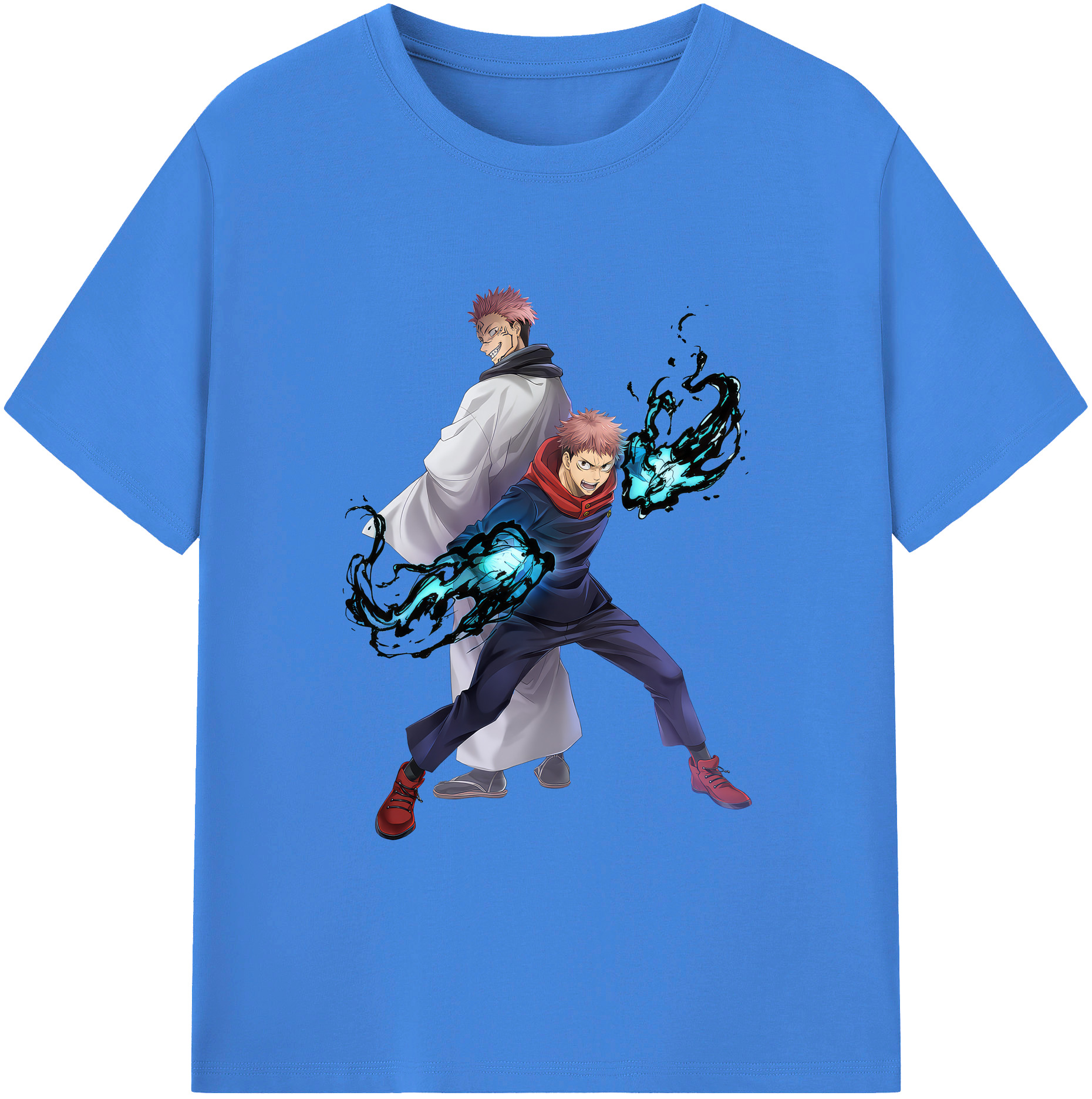 （画像用） 呪術廻戦 Jujutsu Kaisen 綿100％ メンズ半袖Tシャツ｜肌触りやわらか＆通気性