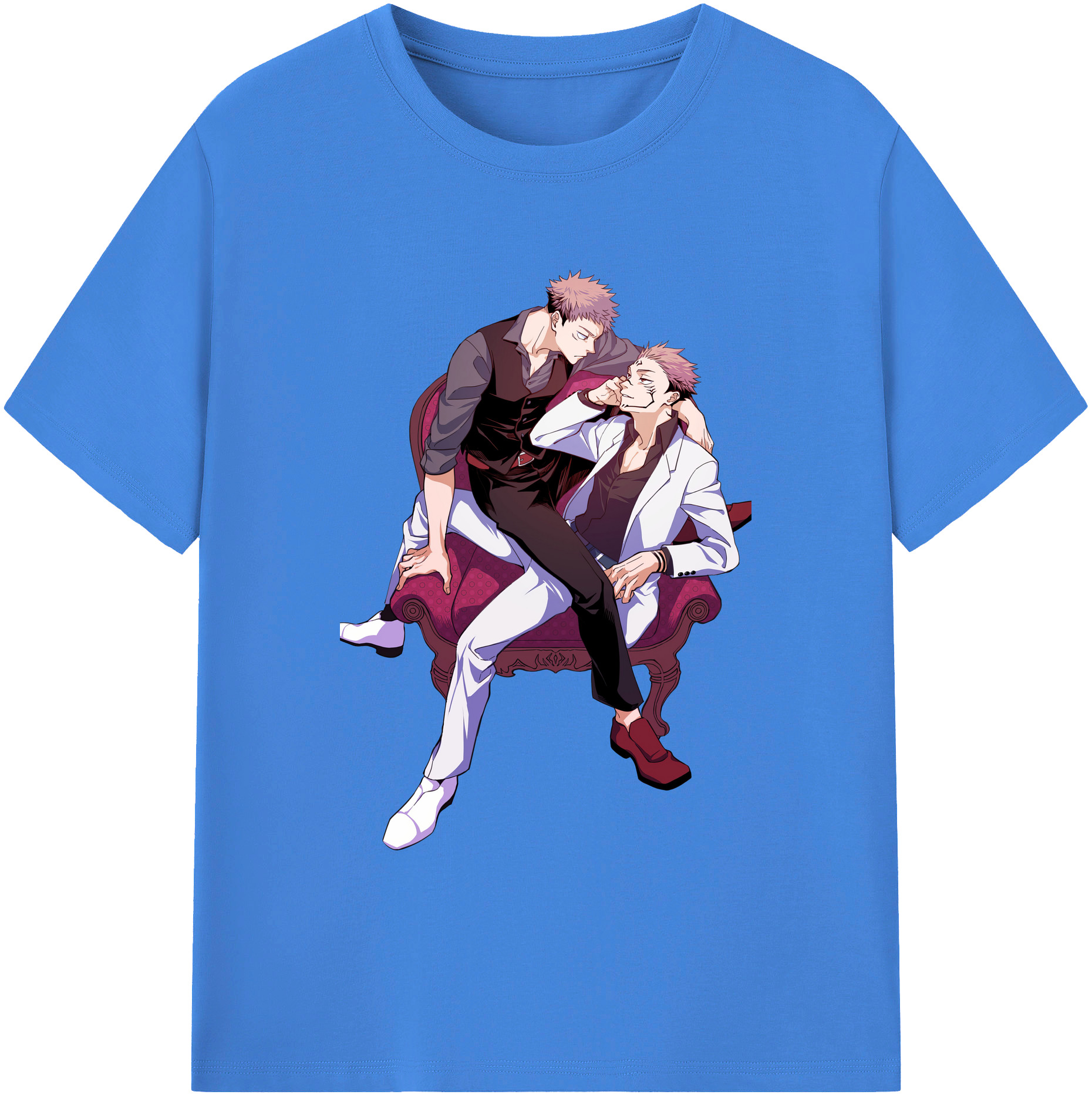 （画像用） 呪術廻戦 Jujutsu Kaisen 綿100％ メンズ半袖Tシャツ｜肌触りやわらか＆通気性