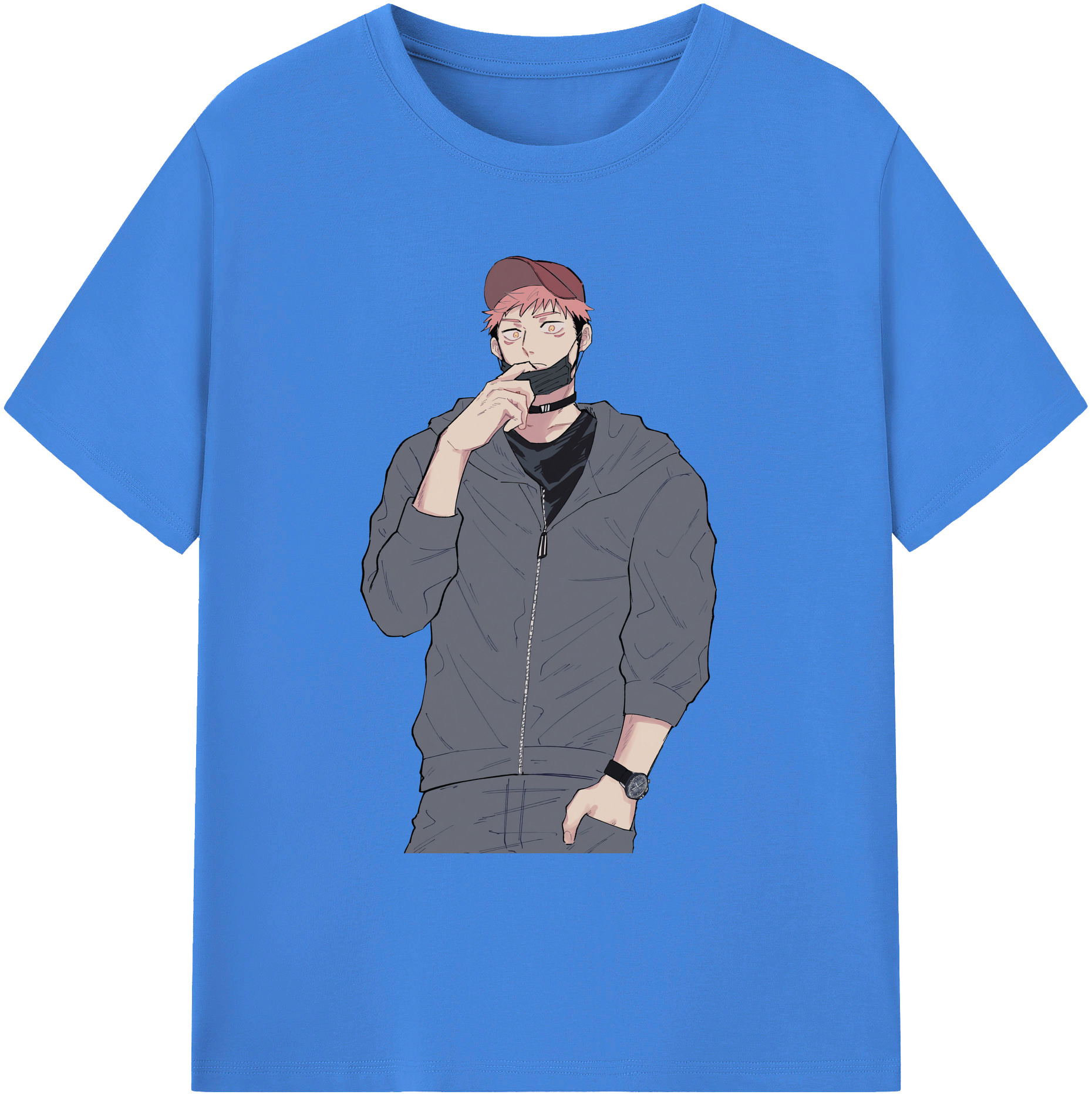 （画像用） 呪術廻戦 Jujutsu Kaisen 綿100％ メンズ半袖Tシャツ｜肌触りやわらか＆通気性
