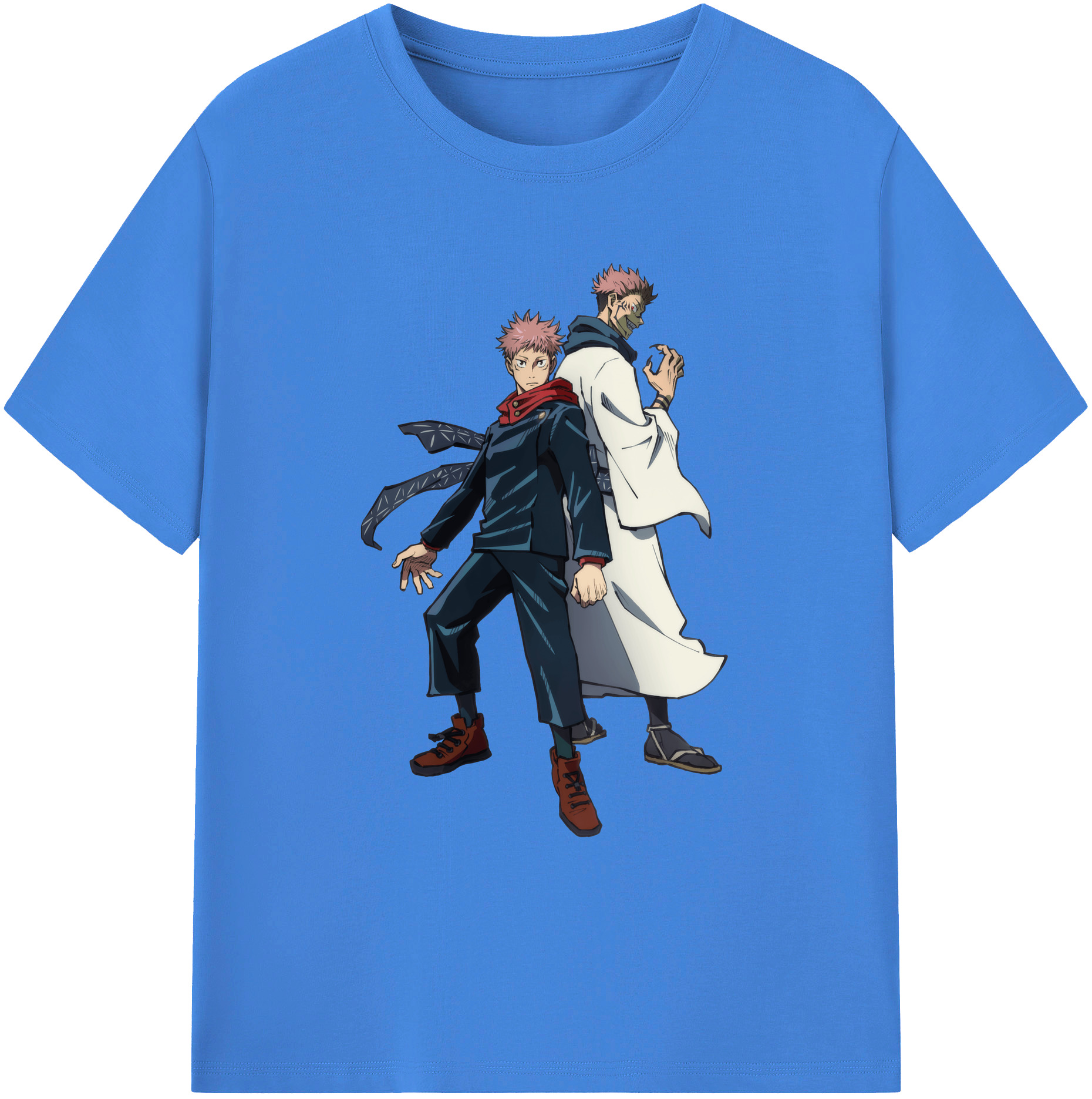 （画像用） 呪術廻戦 Jujutsu Kaisen 綿100％ メンズ半袖Tシャツ｜肌触りやわらか＆通気性