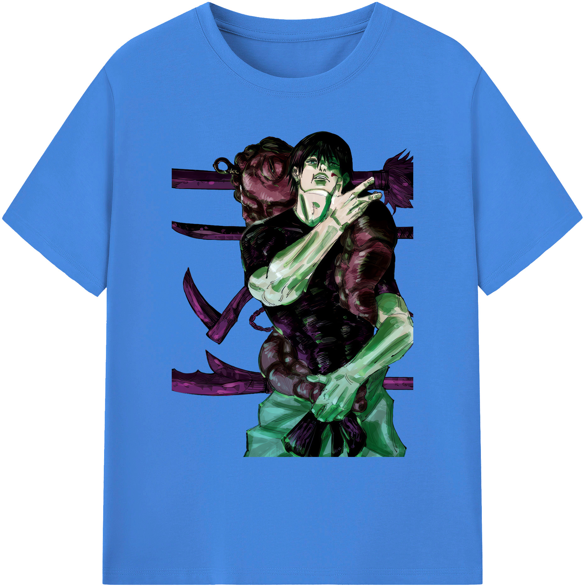 （画像用） 呪術廻戦 Jujutsu Kaisen 綿100％ メンズ半袖Tシャツ｜肌触りやわらか＆通気性