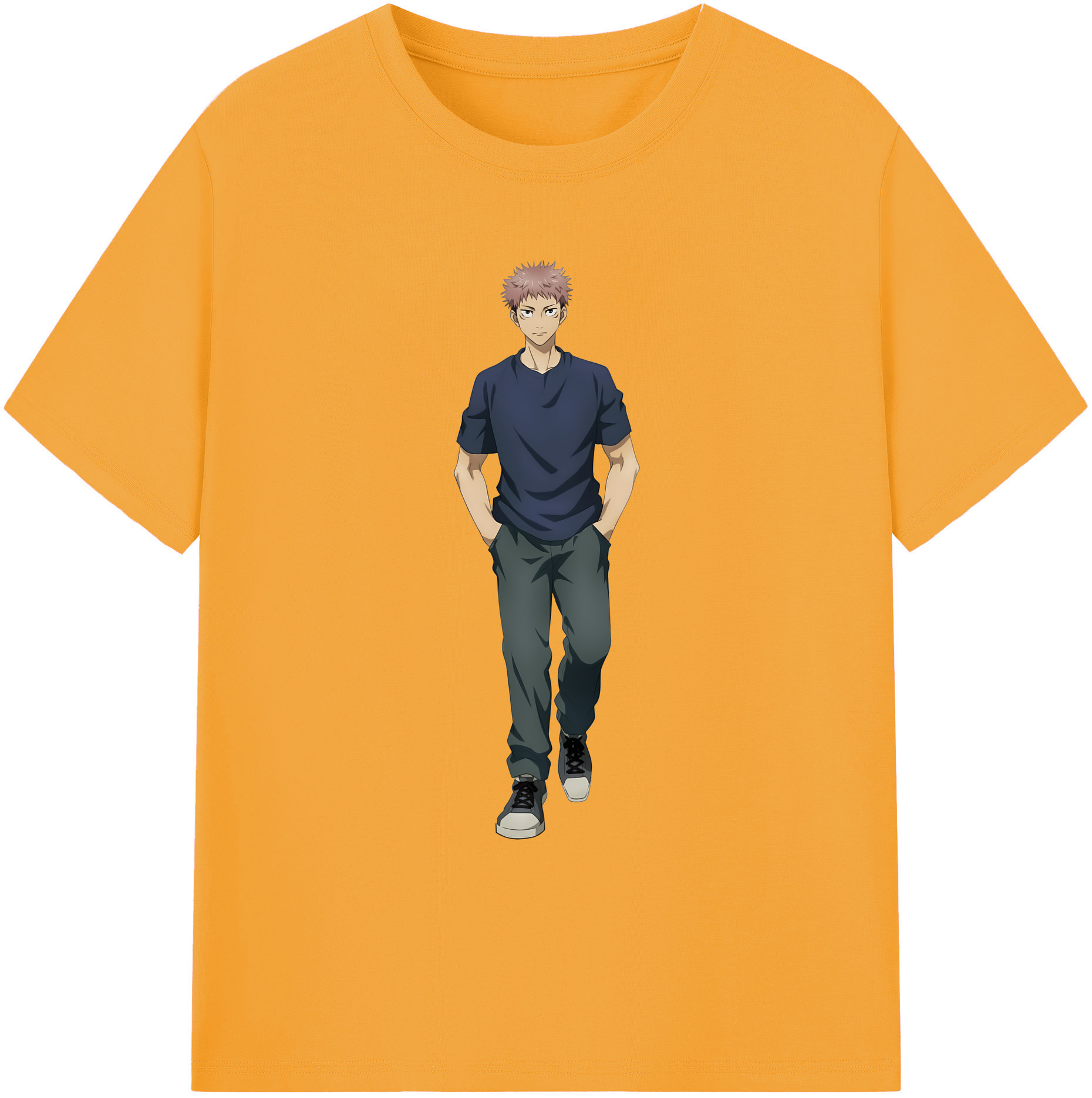 （画像用） 呪術廻戦 Jujutsu Kaisen 綿100％ メンズ半袖Tシャツ｜肌触りやわらか＆通気性