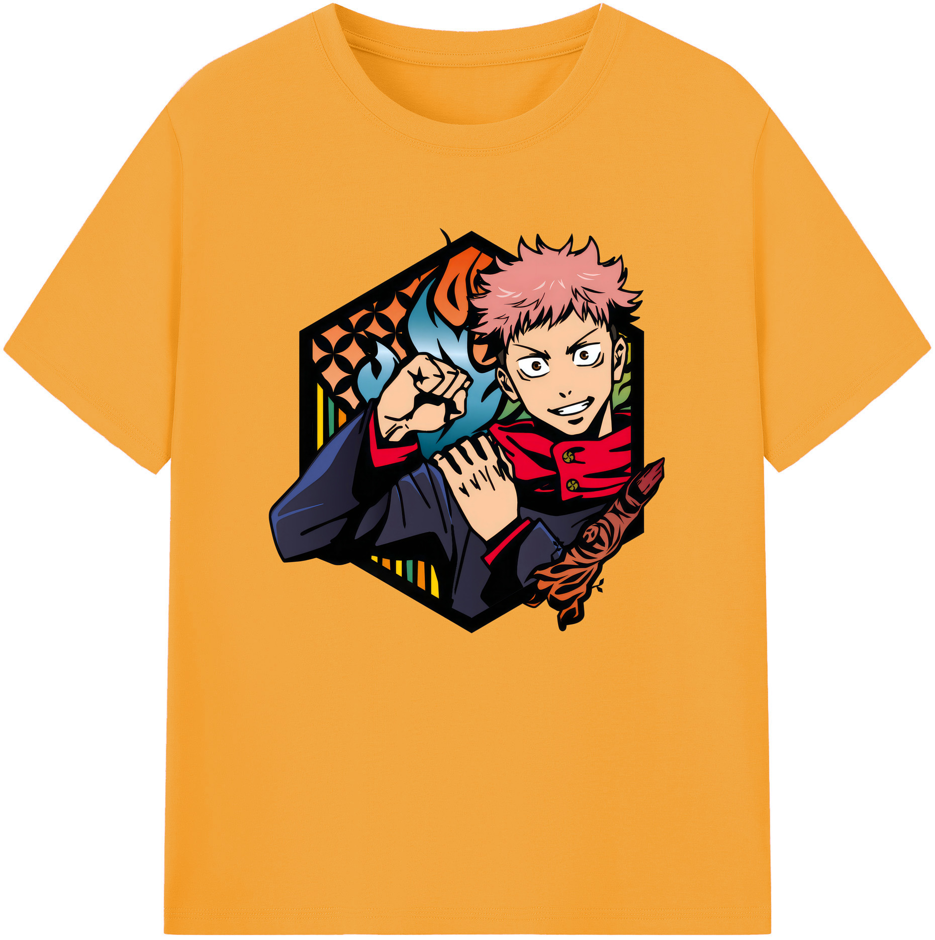 （画像用） 呪術廻戦 Jujutsu Kaisen 綿100％ メンズ半袖Tシャツ｜肌触りやわらか＆通気性