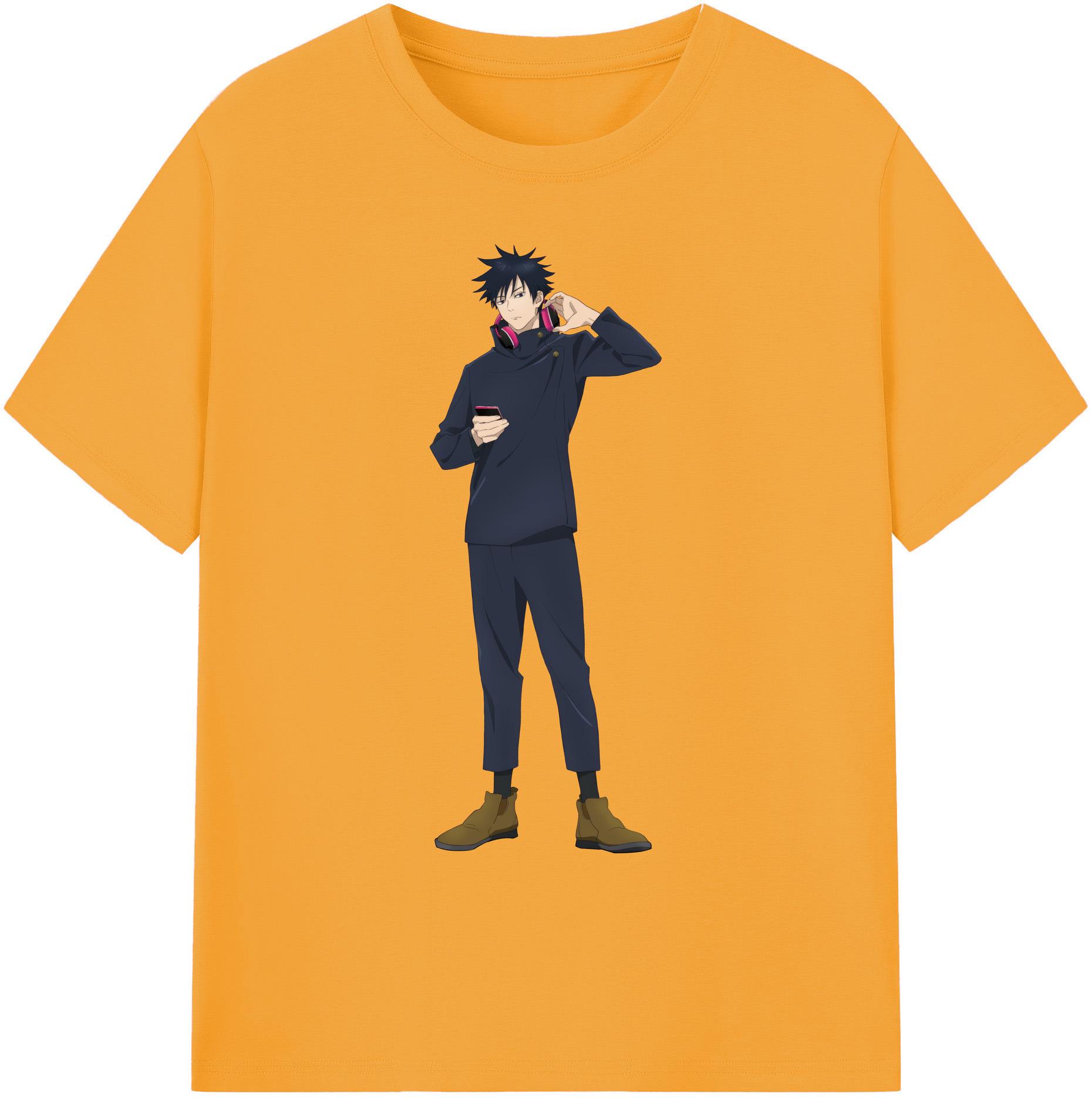 （画像用） 呪術廻戦 Jujutsu Kaisen 綿100％ メンズ半袖Tシャツ｜肌触りやわらか＆通気性