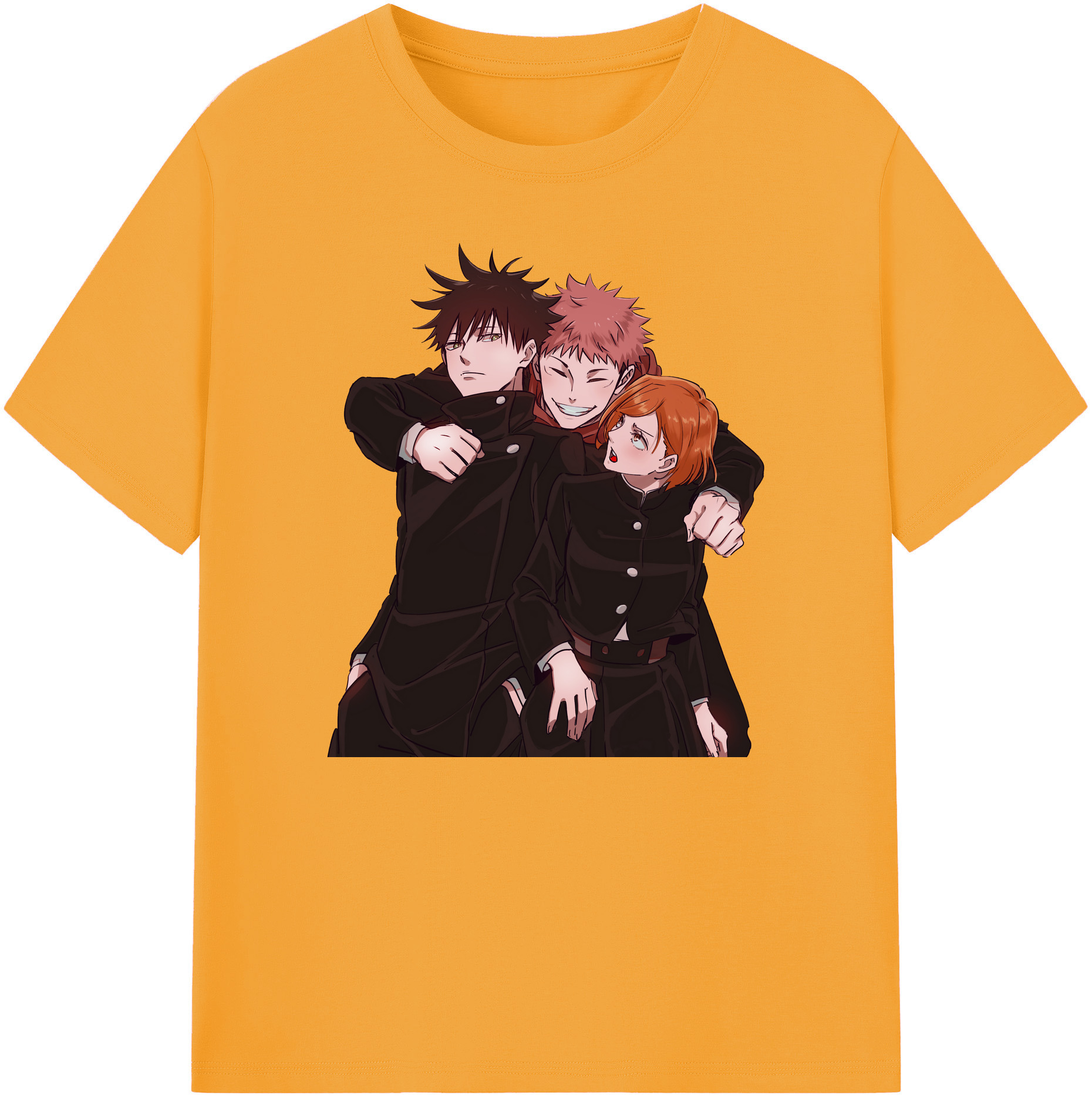 （画像用） 呪術廻戦 Jujutsu Kaisen 綿100％ メンズ半袖Tシャツ｜肌触りやわらか＆通気性