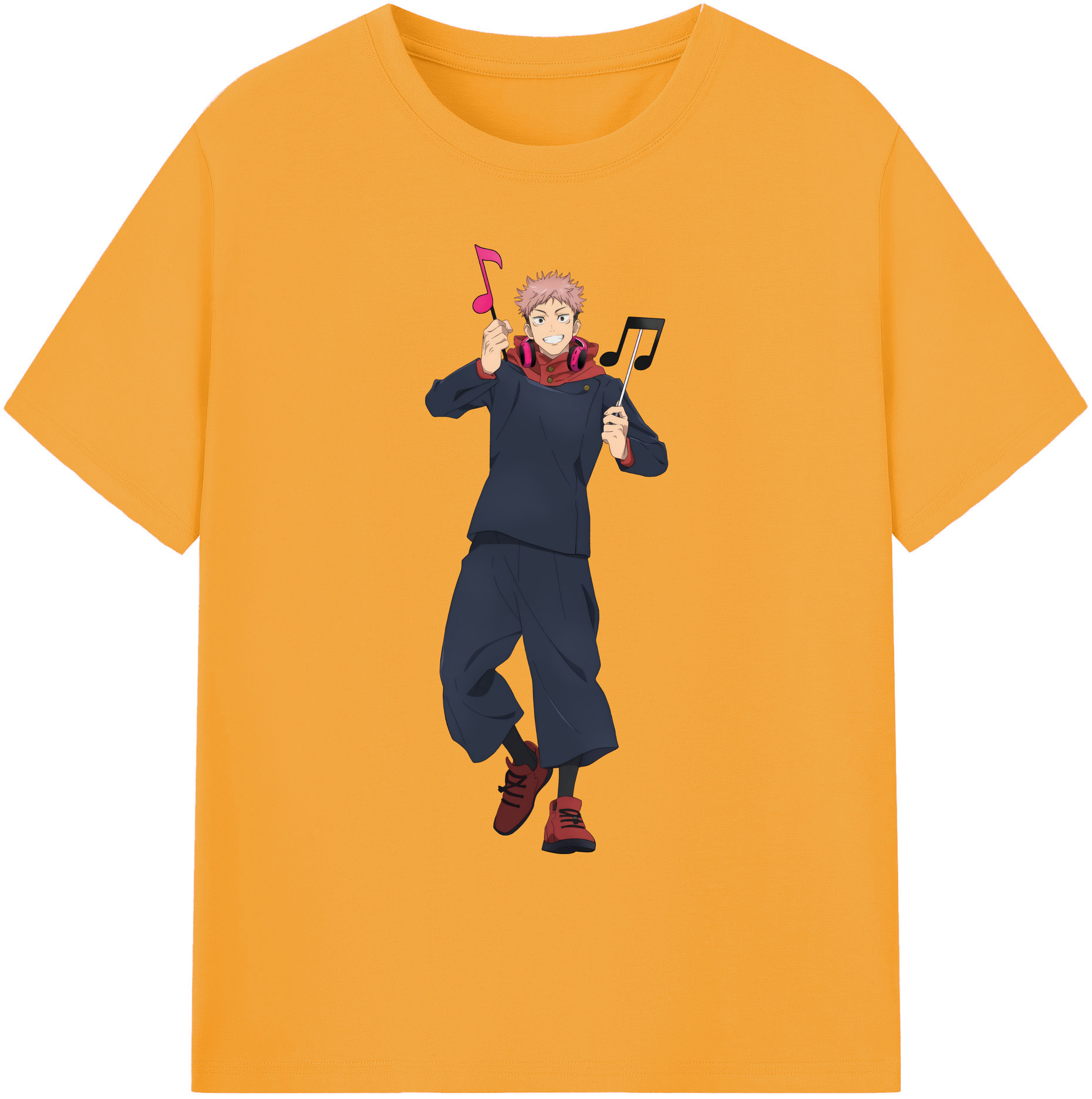 （画像用） 呪術廻戦 Jujutsu Kaisen 綿100％ メンズ半袖Tシャツ｜肌触りやわらか＆通気性