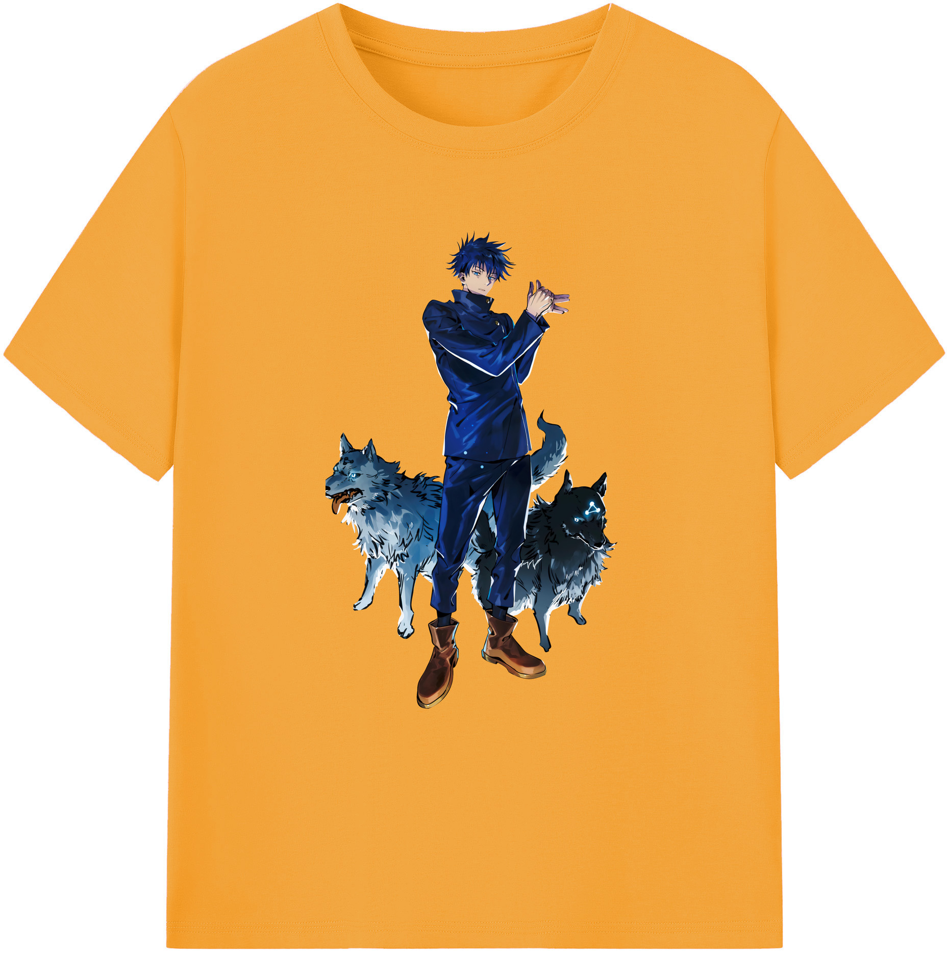 （画像用） 呪術廻戦 Jujutsu Kaisen 綿100％ メンズ半袖Tシャツ｜肌触りやわらか＆通気性