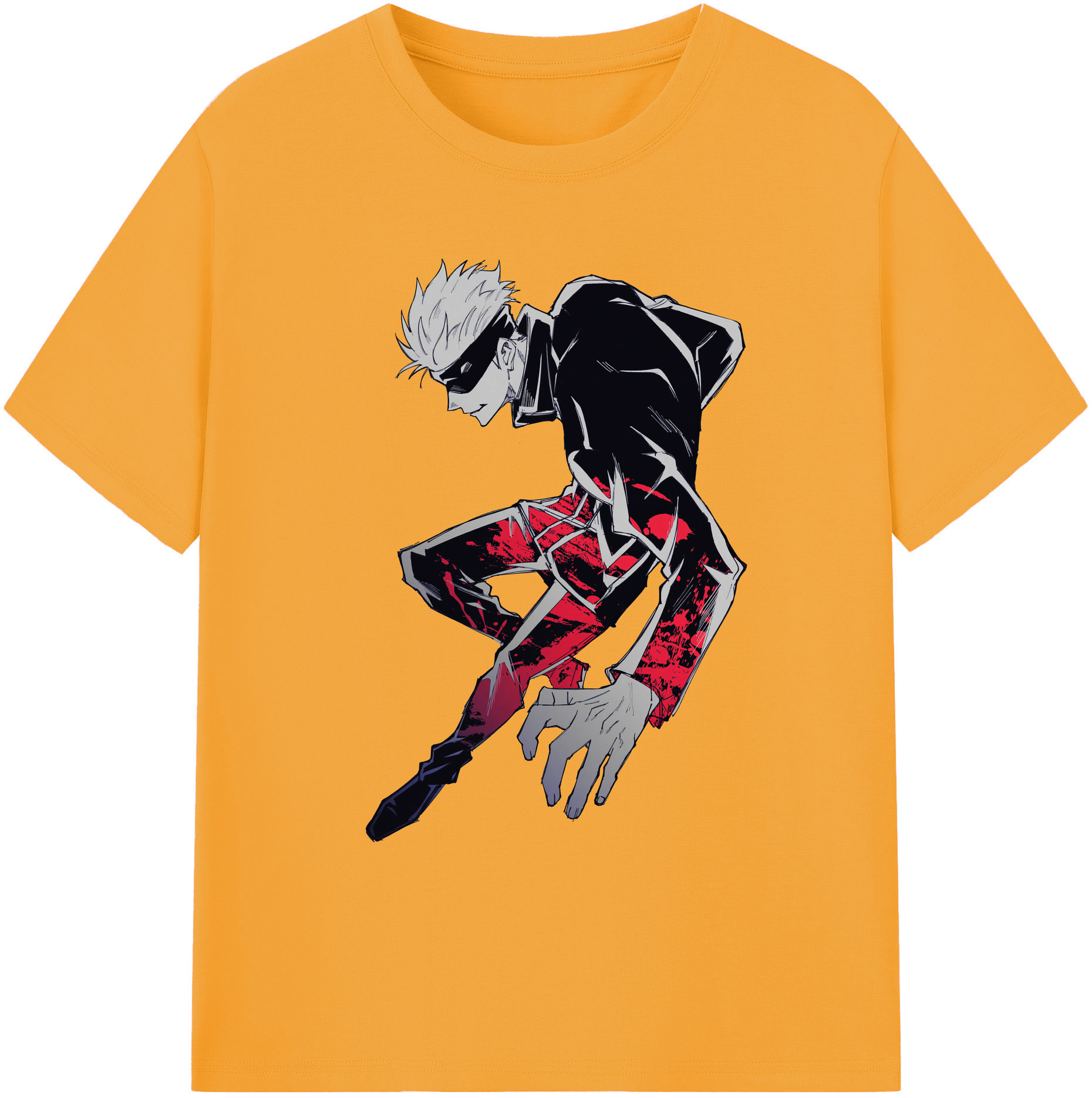 （画像用） 呪術廻戦 Jujutsu Kaisen 綿100％ メンズ半袖Tシャツ｜肌触りやわらか＆通気性