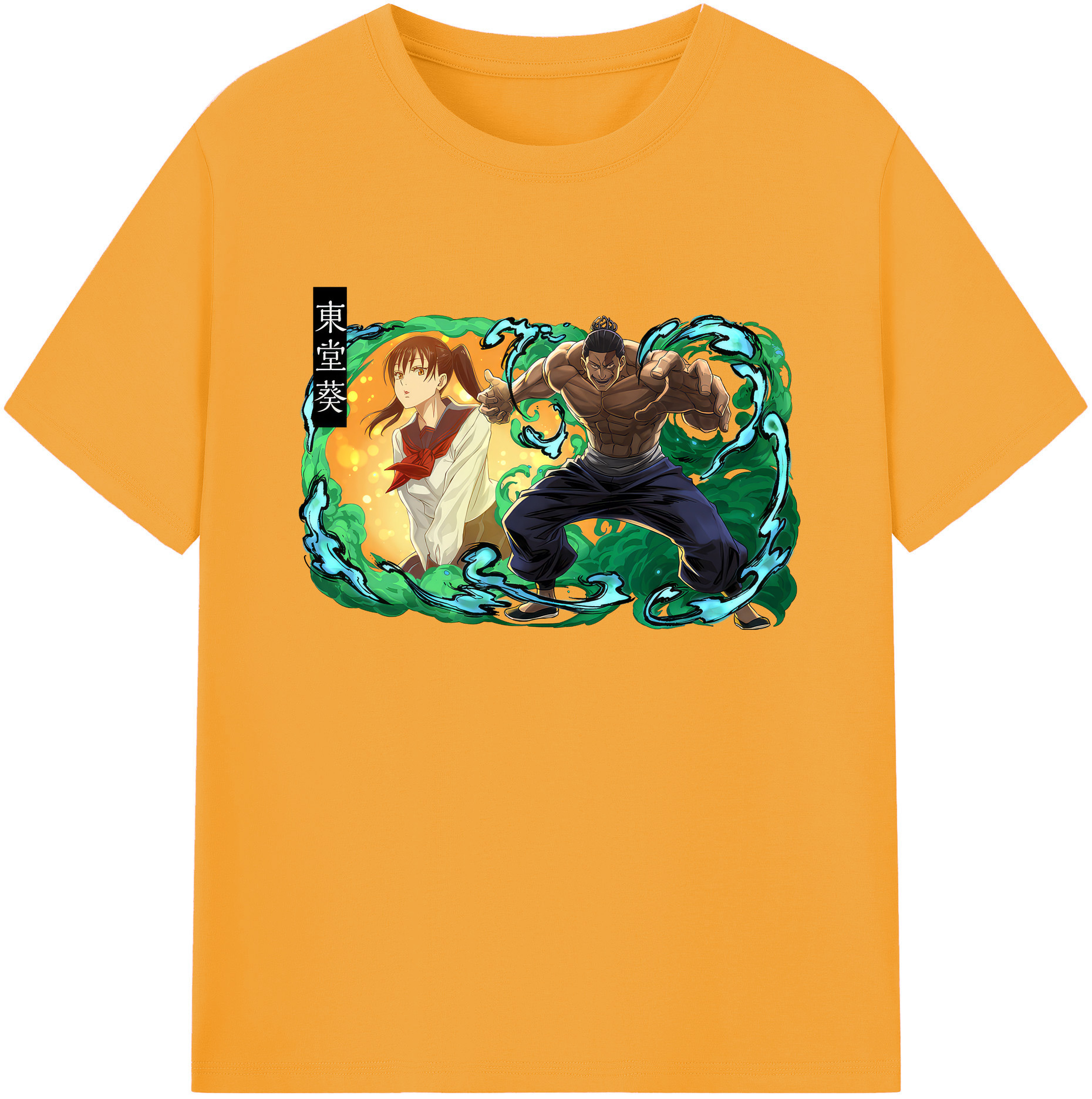 （画像用） 呪術廻戦 Jujutsu Kaisen 綿100％ メンズ半袖Tシャツ｜肌触りやわらか＆通気性