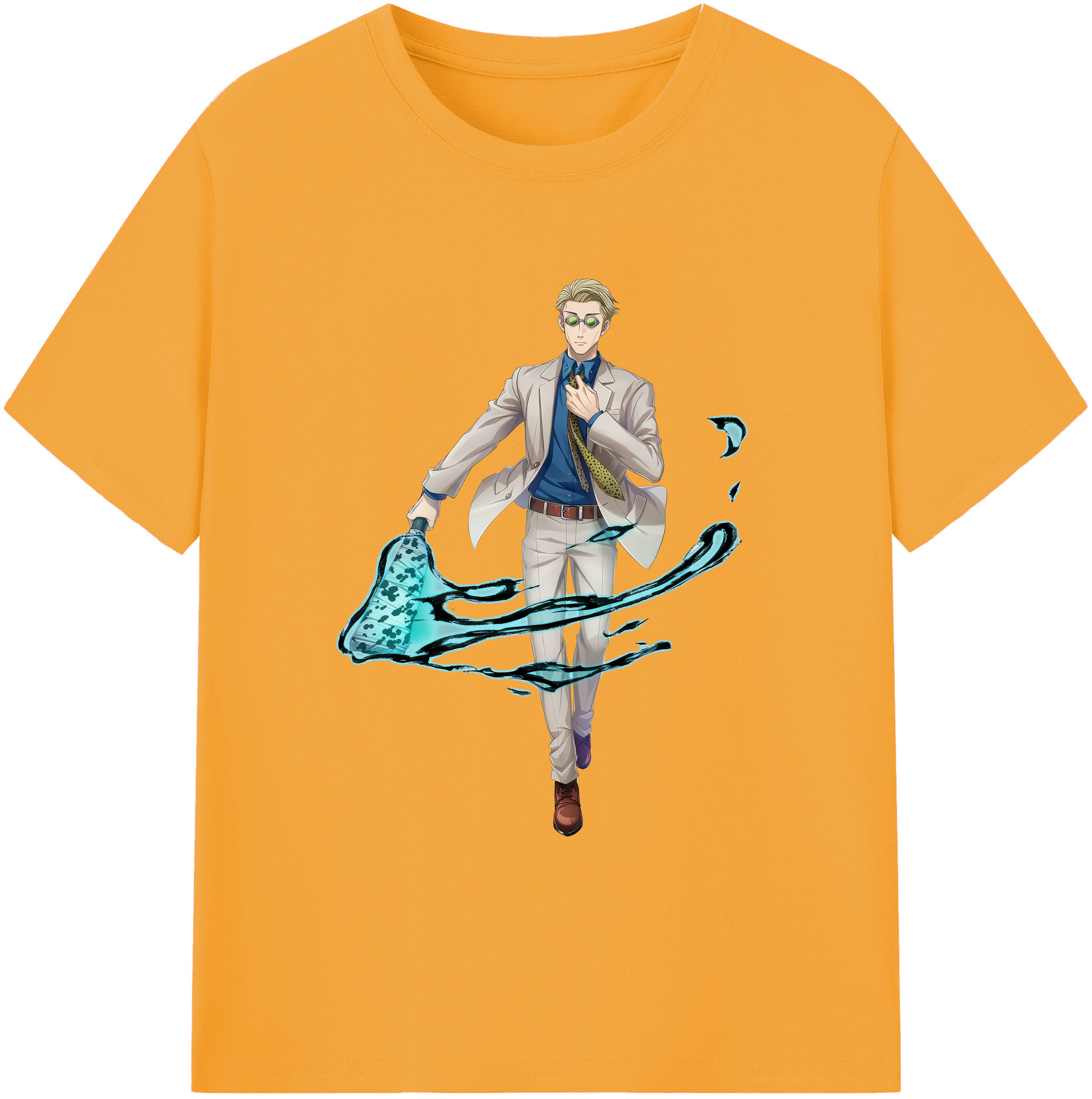 （画像用） 呪術廻戦 Jujutsu Kaisen 綿100％ メンズ半袖Tシャツ｜肌触りやわらか＆通気性