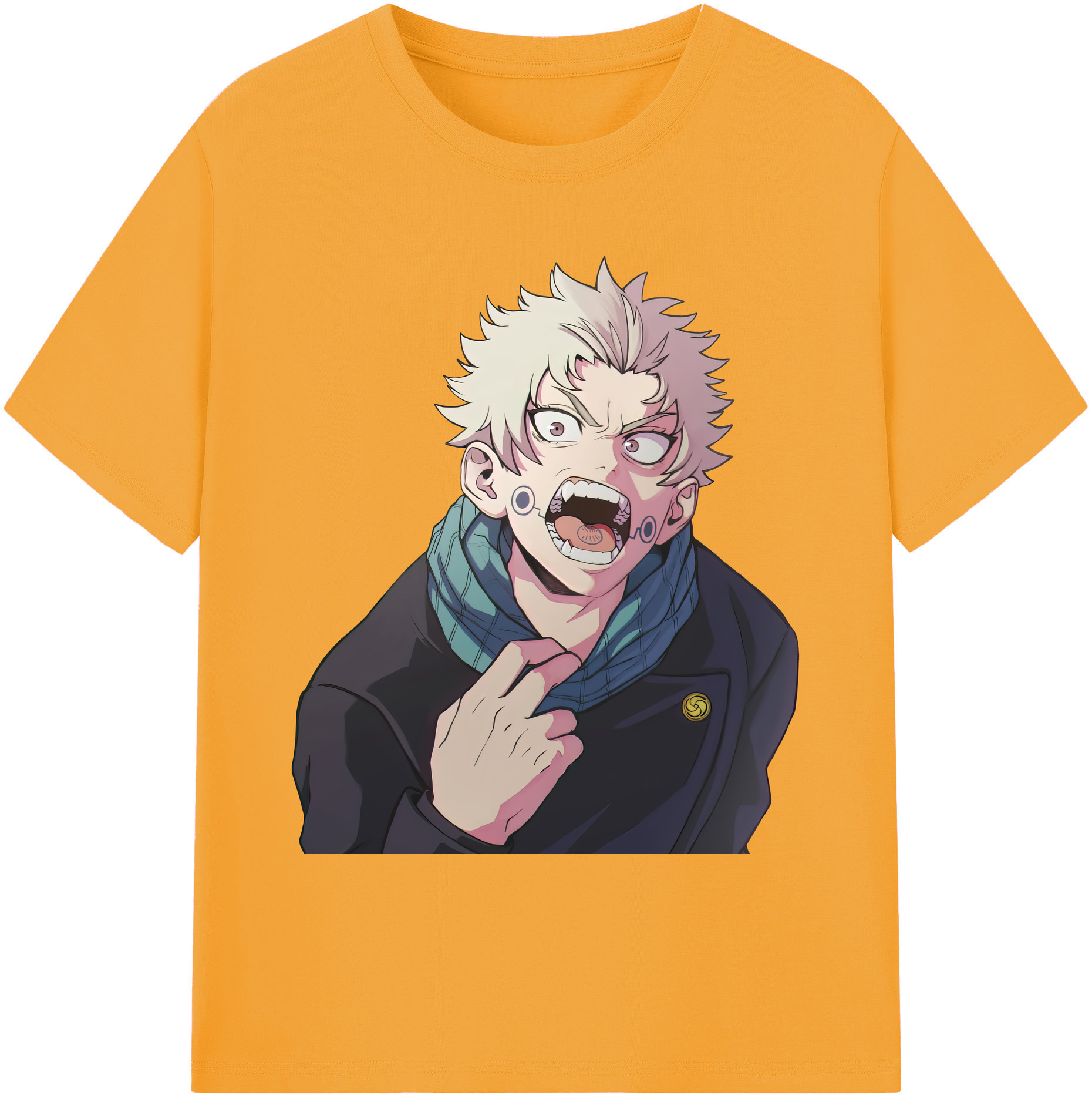 （画像用） 呪術廻戦 Jujutsu Kaisen 綿100％ メンズ半袖Tシャツ｜肌触りやわらか＆通気性