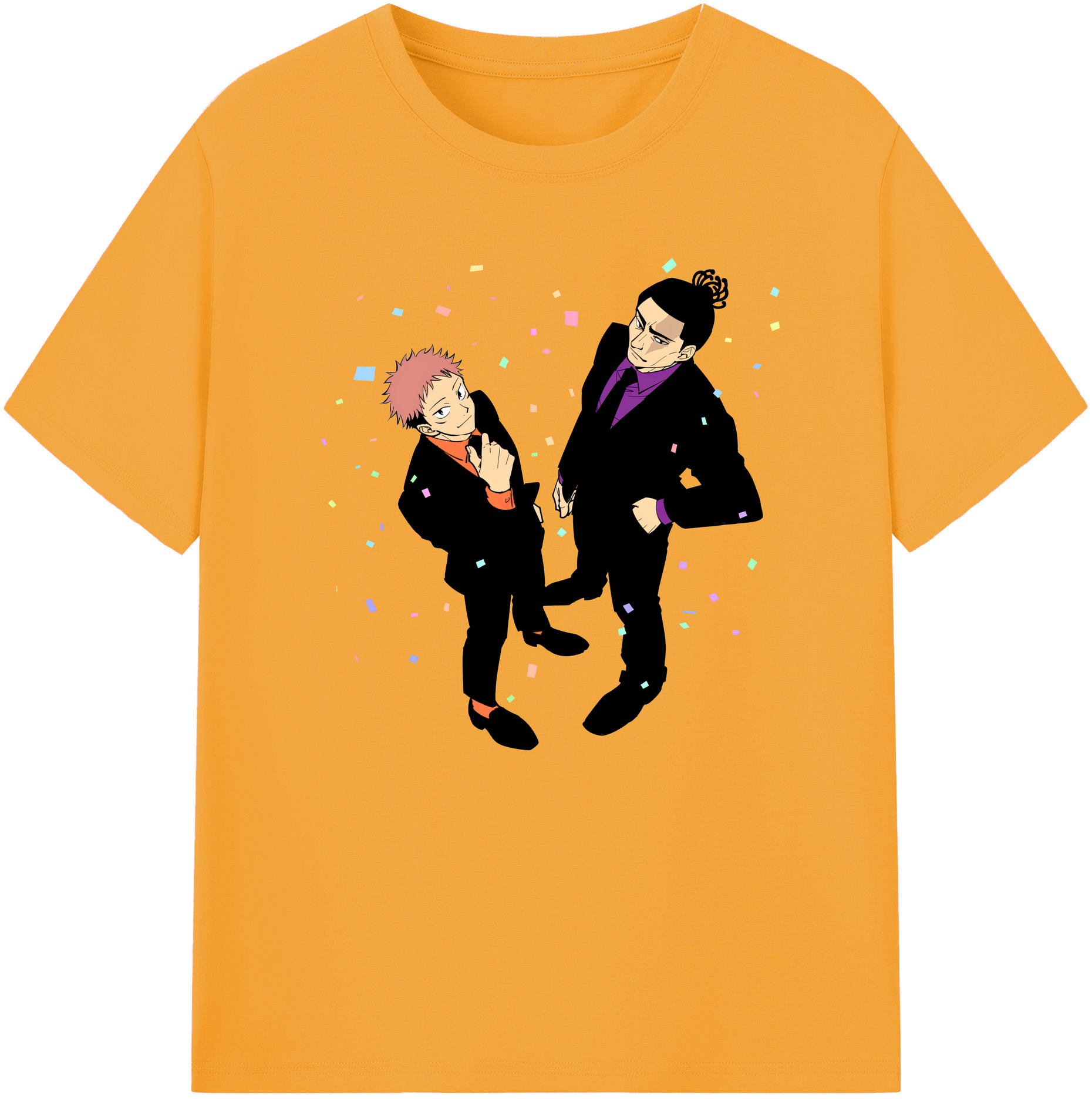 （画像用） 呪術廻戦 Jujutsu Kaisen 綿100％ メンズ半袖Tシャツ｜肌触りやわらか＆通気性