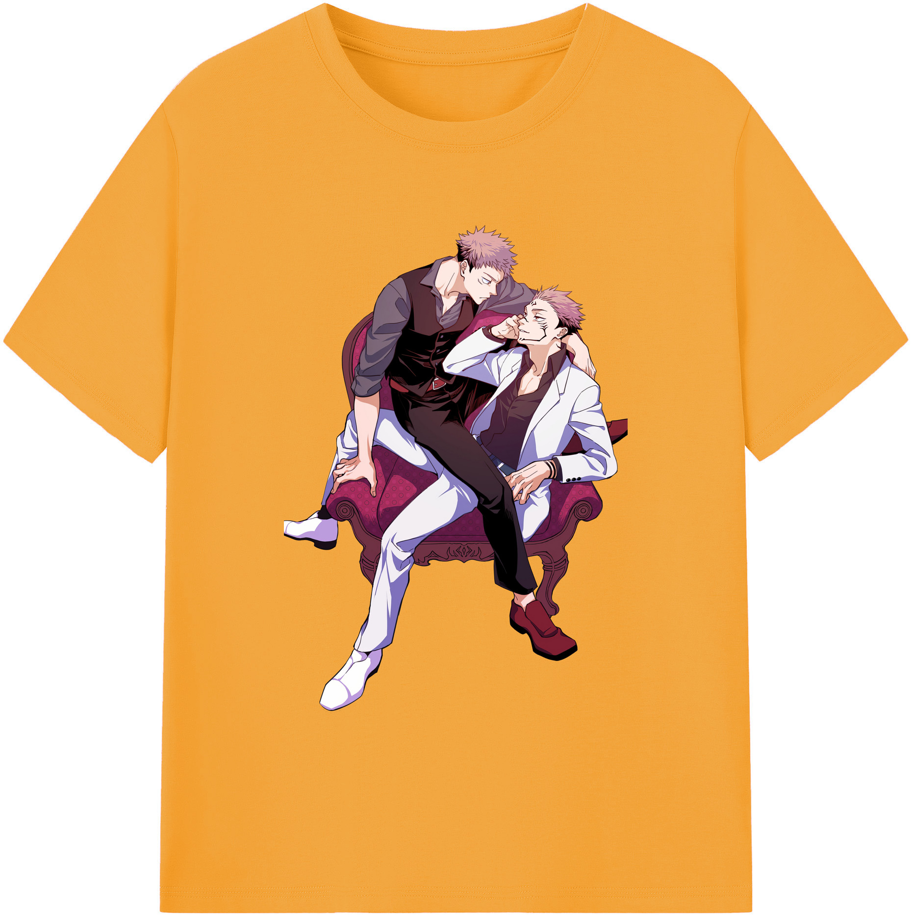 （画像用） 呪術廻戦 Jujutsu Kaisen 綿100％ メンズ半袖Tシャツ｜肌触りやわらか＆通気性