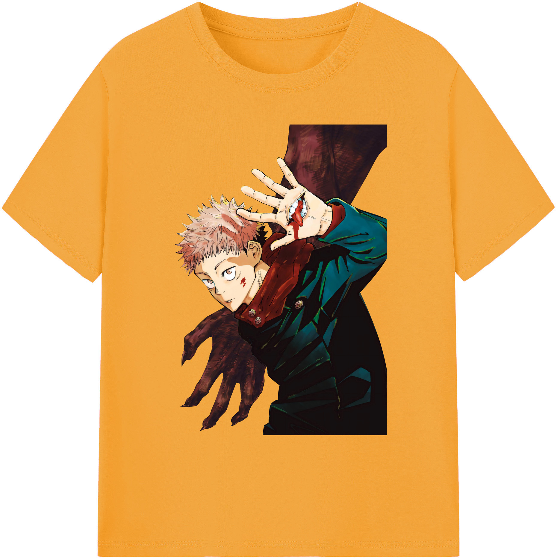（画像用） 呪術廻戦 Jujutsu Kaisen 綿100％ メンズ半袖Tシャツ｜肌触りやわらか＆通気性